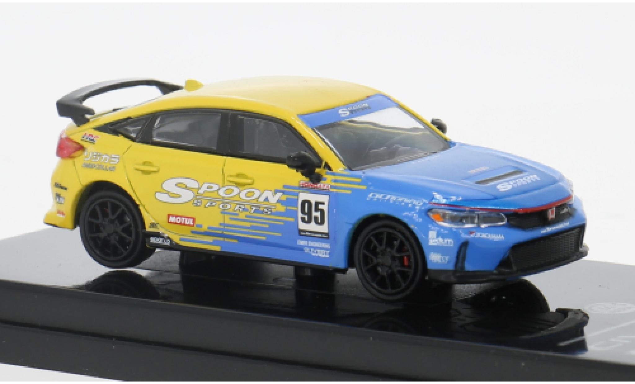 Honda Civic 1/64 Para64 Type R FL5 blue/yellow 2023 1:64 diecast model cars