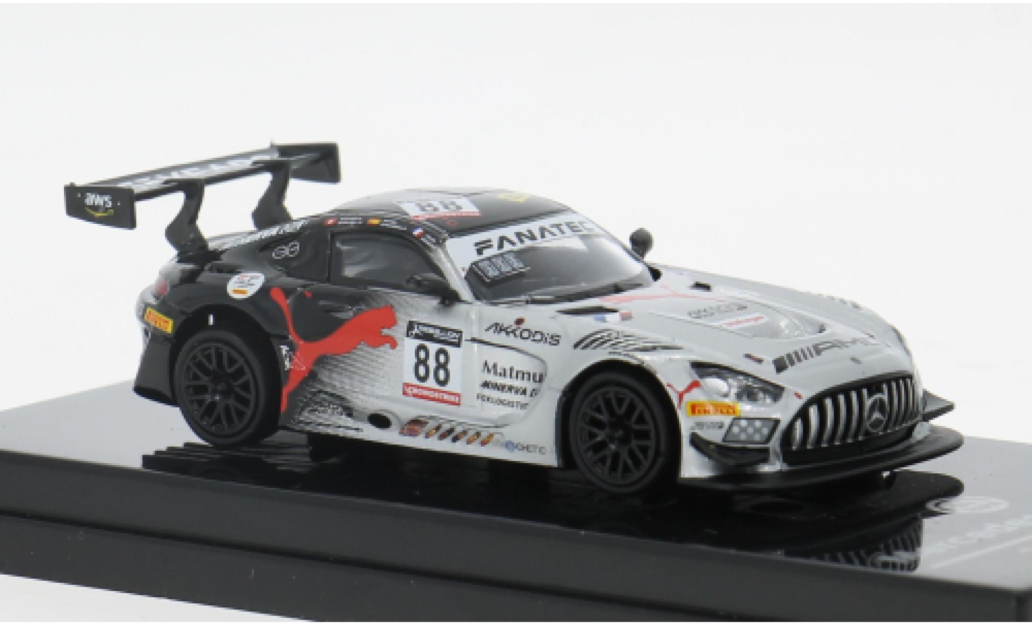 Mercedes AMG GT 1/64 Para64 3 EVO 24h Spa 2022 AKKa ASP Team Puma #88 1:64 diecast model cars