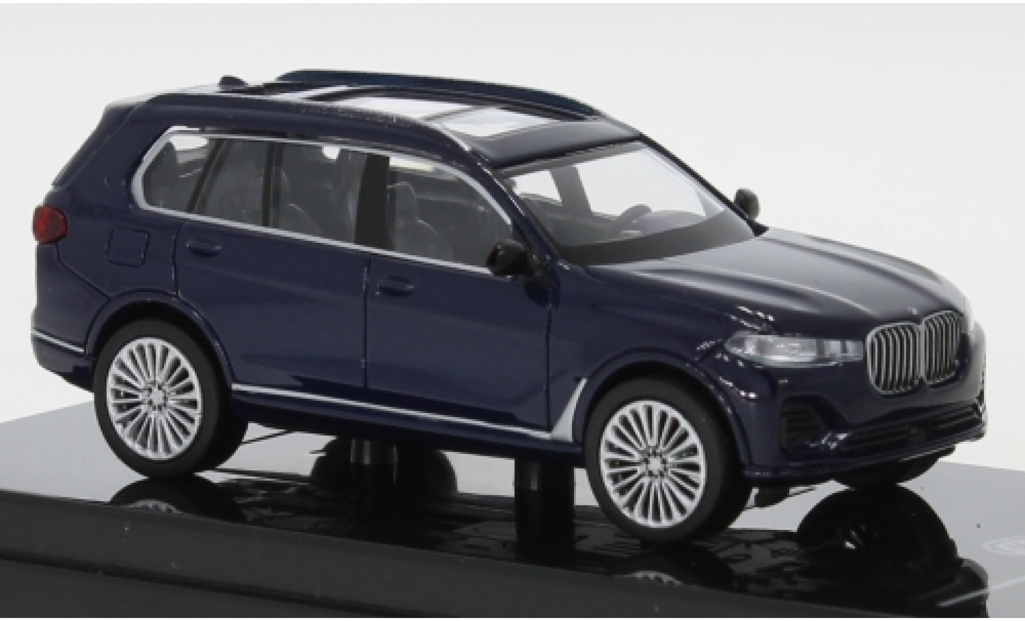 Bmw X7 1/64 Para64 (G07) metallic blue fonc&eacute; diecast model cars