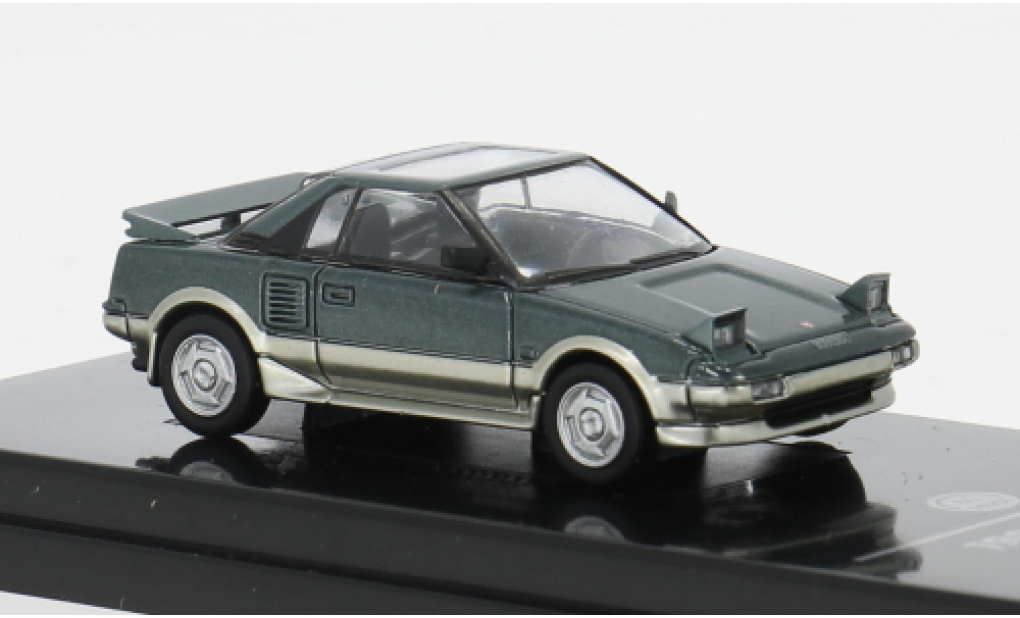 Toyota MR 1/64 Para64 2 MK1 green/gold 1985 1:64 diecast model cars