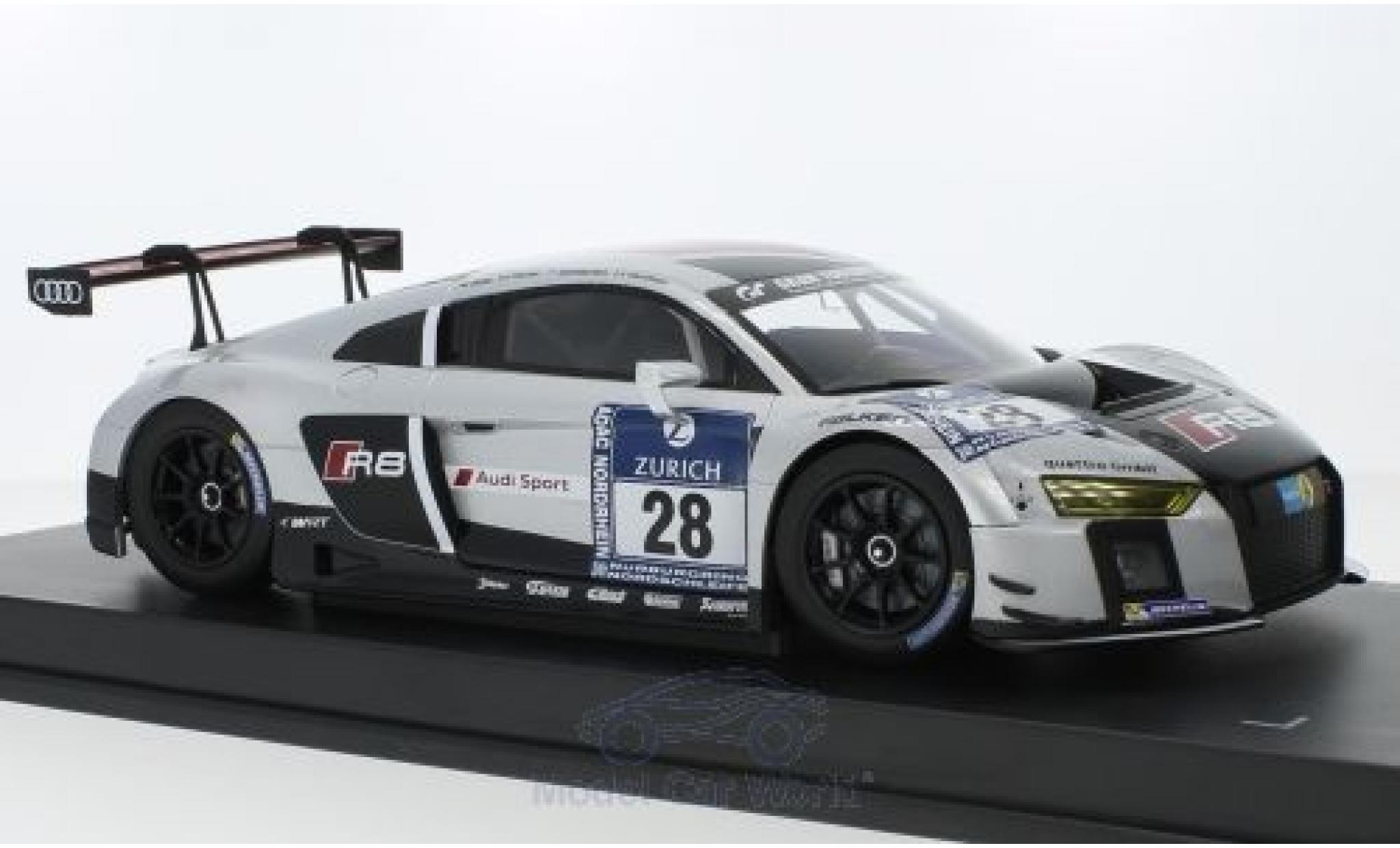 Audi R8 1/18 Paragon LMS No.28 Belgian Club Team WRT 24h N&uuml;rburgring 2015 C.Mies/E.Sandstr&ouml;m/N.M&uuml;ller/L.Vanthoor diecast model cars