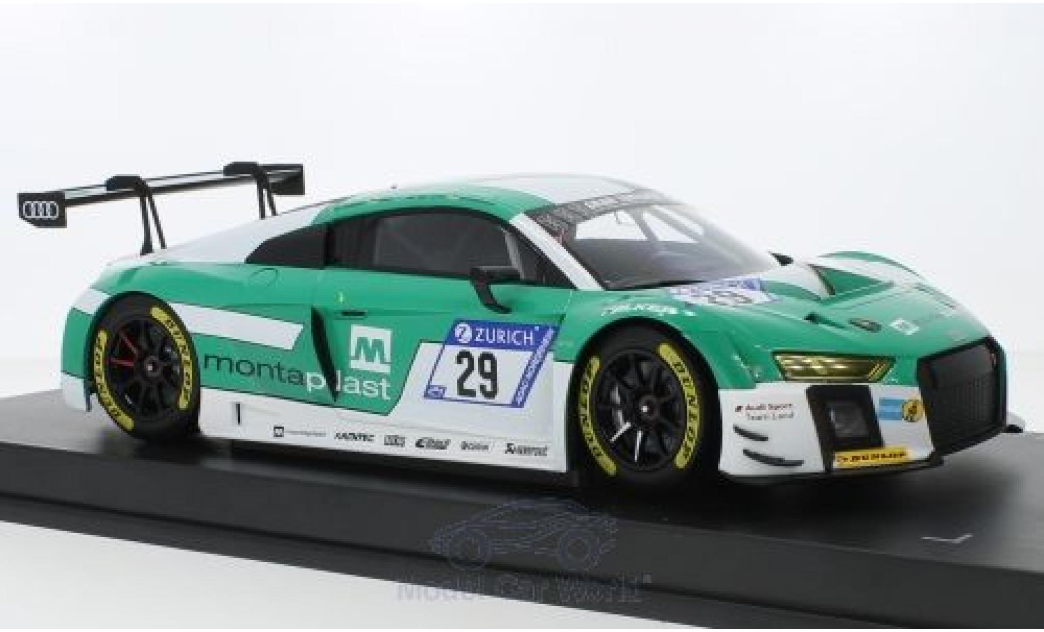 Audi R8 1/18 Paragon LMS No.29 Montaplast / Land-Motorsports 24h N&uuml;rburgring 2017 M.Winkelhock/C.Mies/C.de Phillippi/K.van der Linde diecast model cars
