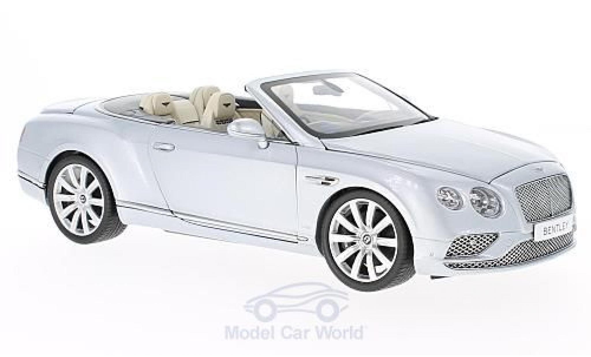 Bentley Continental T 1/18 Paragon GT Convertible grey RHD 2016 diecast model cars