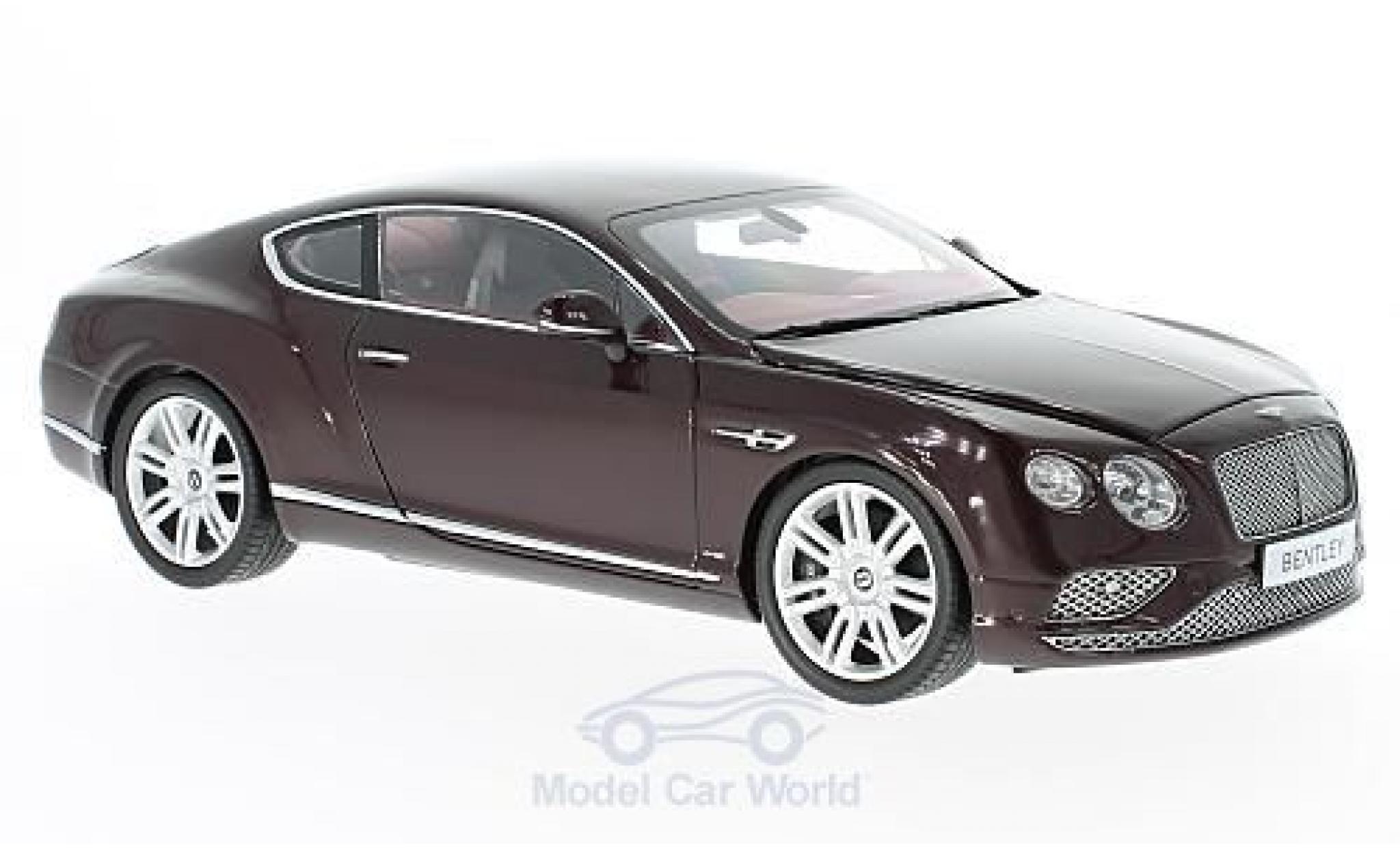 Bentley Continental T 1/18 Paragon GT red RHD 2016 diecast model cars