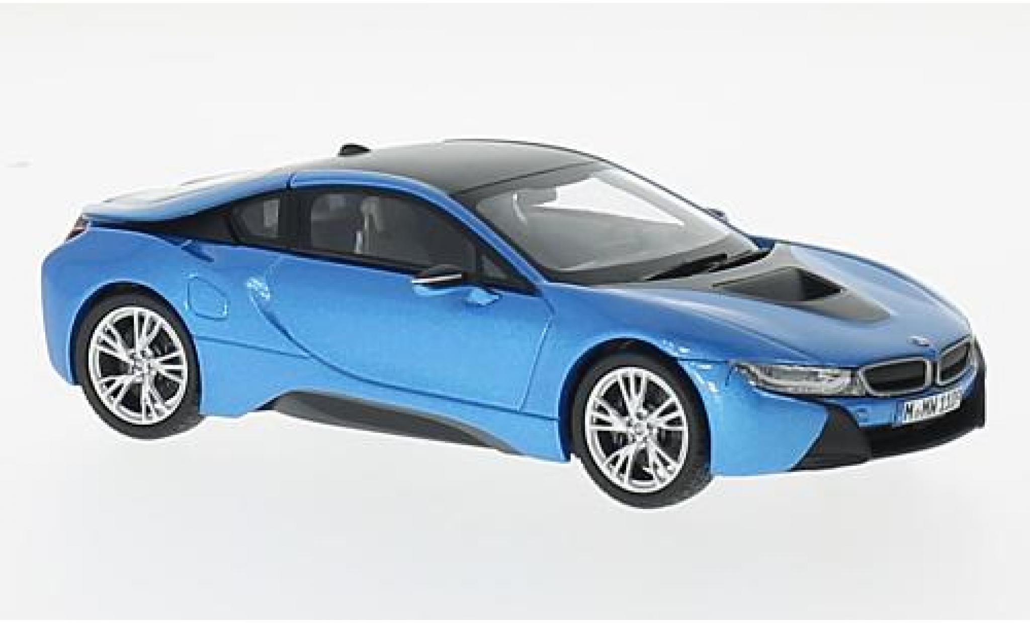 Bmw i8 1/18 Paragon metallic blue/grey diecast model cars