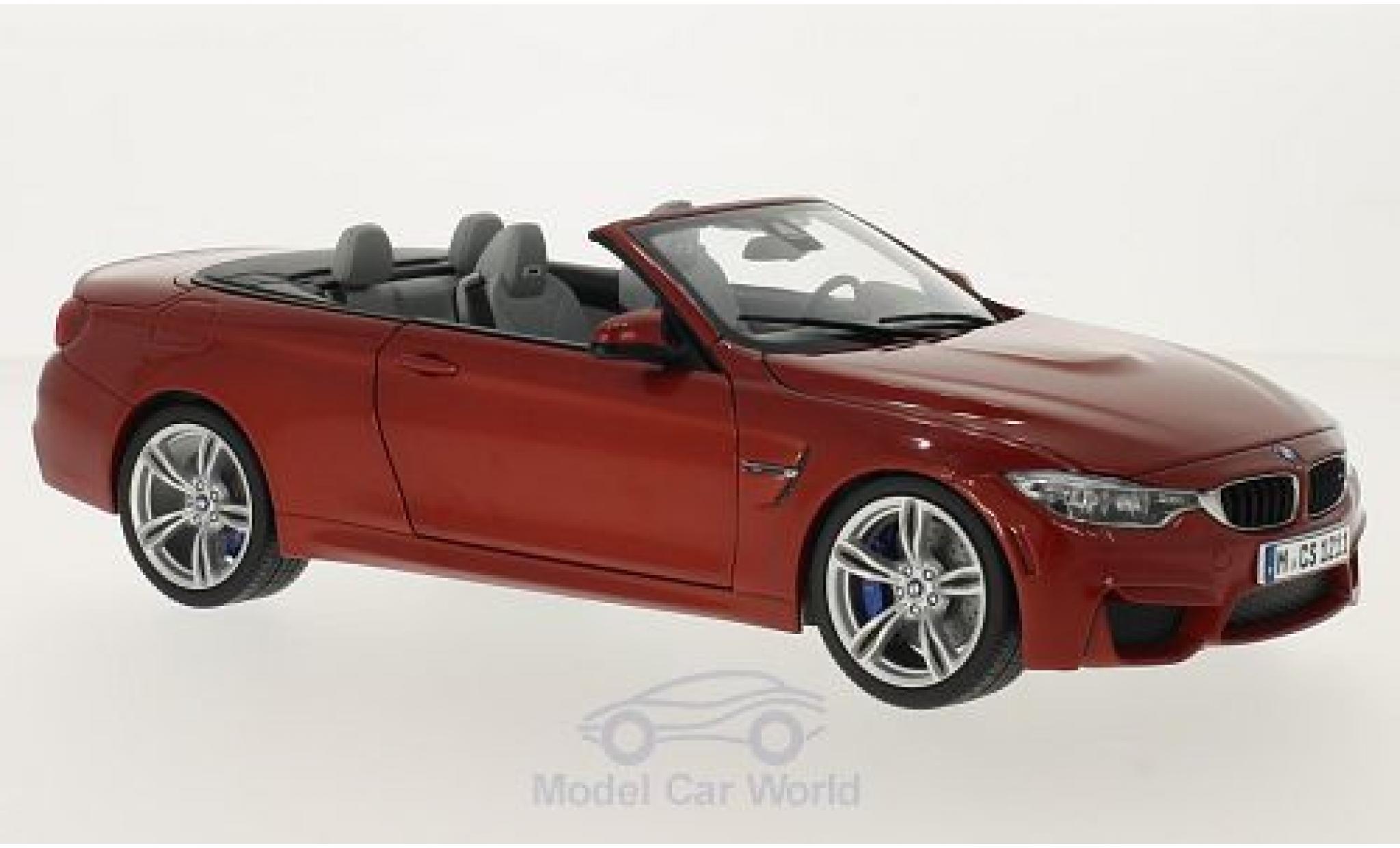 Bmw M4 F83 1/18 Paragon (F83) Convertible metallic orange Verdeck ge&ouml;ffnet diecast model cars
