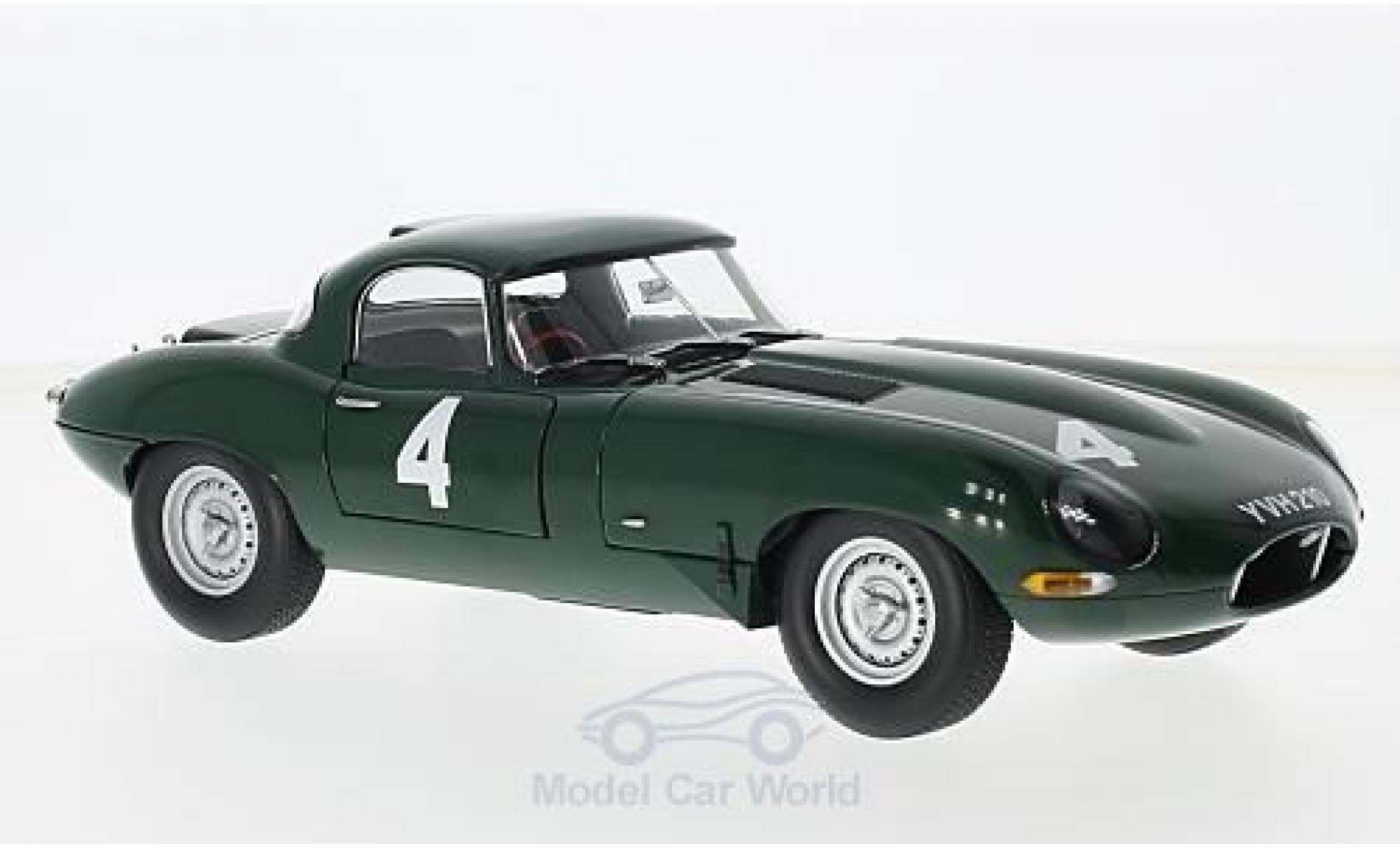Jaguar E-Type 1/18 Paragon Lightweight RHD No.4 Scott-Brown Memorial Snetterton P.Sutcliffe diecast model cars