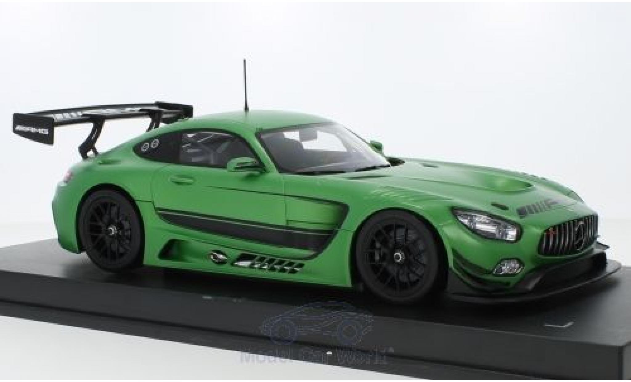 Mercedes AMG GT 1/18 Paragon 3 matt-green 2016 diecast model cars