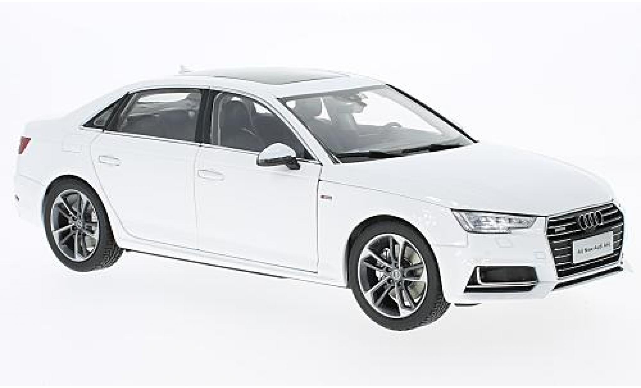 Audi A4 1/18 Paudi L white 2017 sans Vitrine diecast model cars