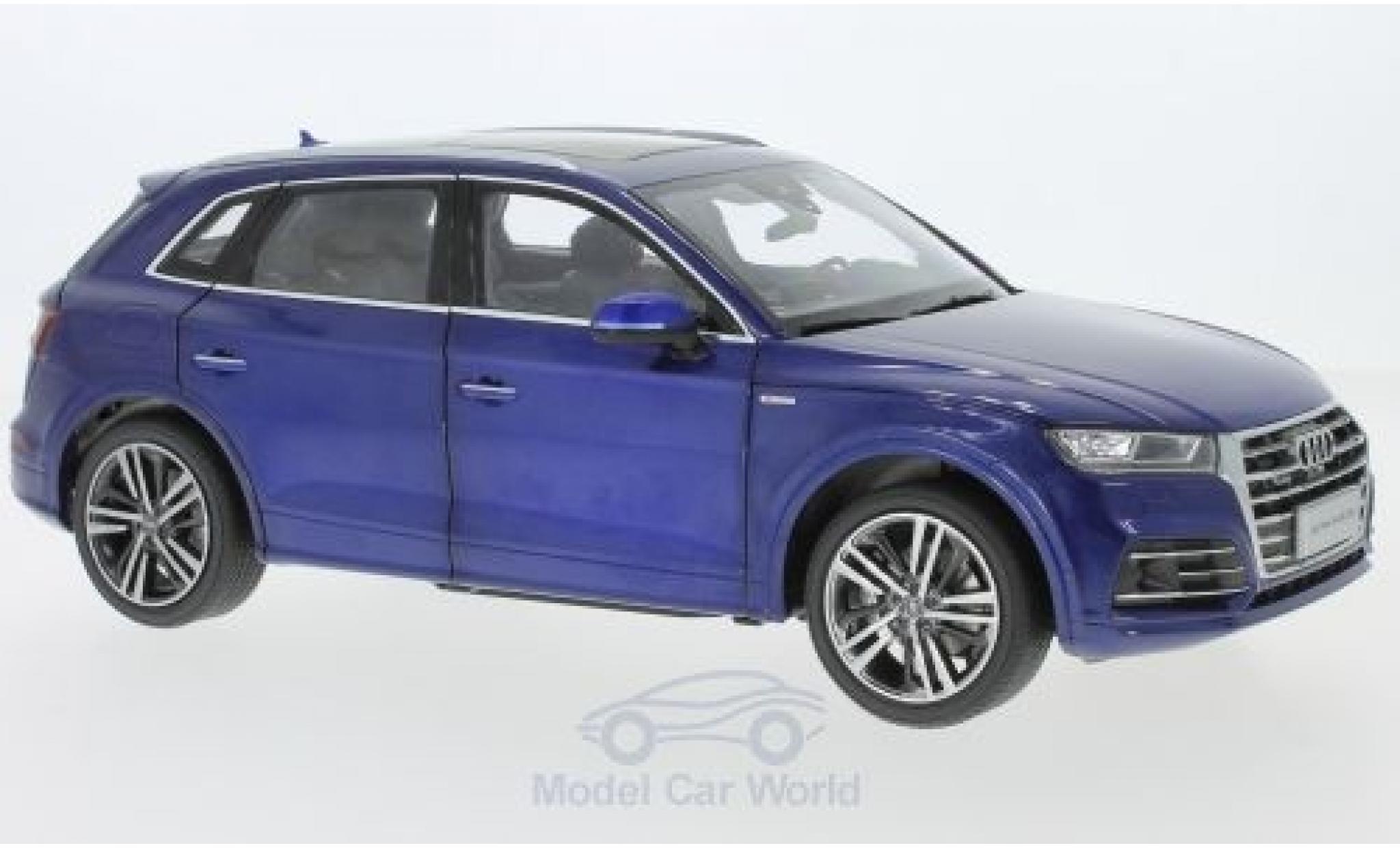 Audi Q5 1/18 Paudi L metallic blue 2018 diecast model cars