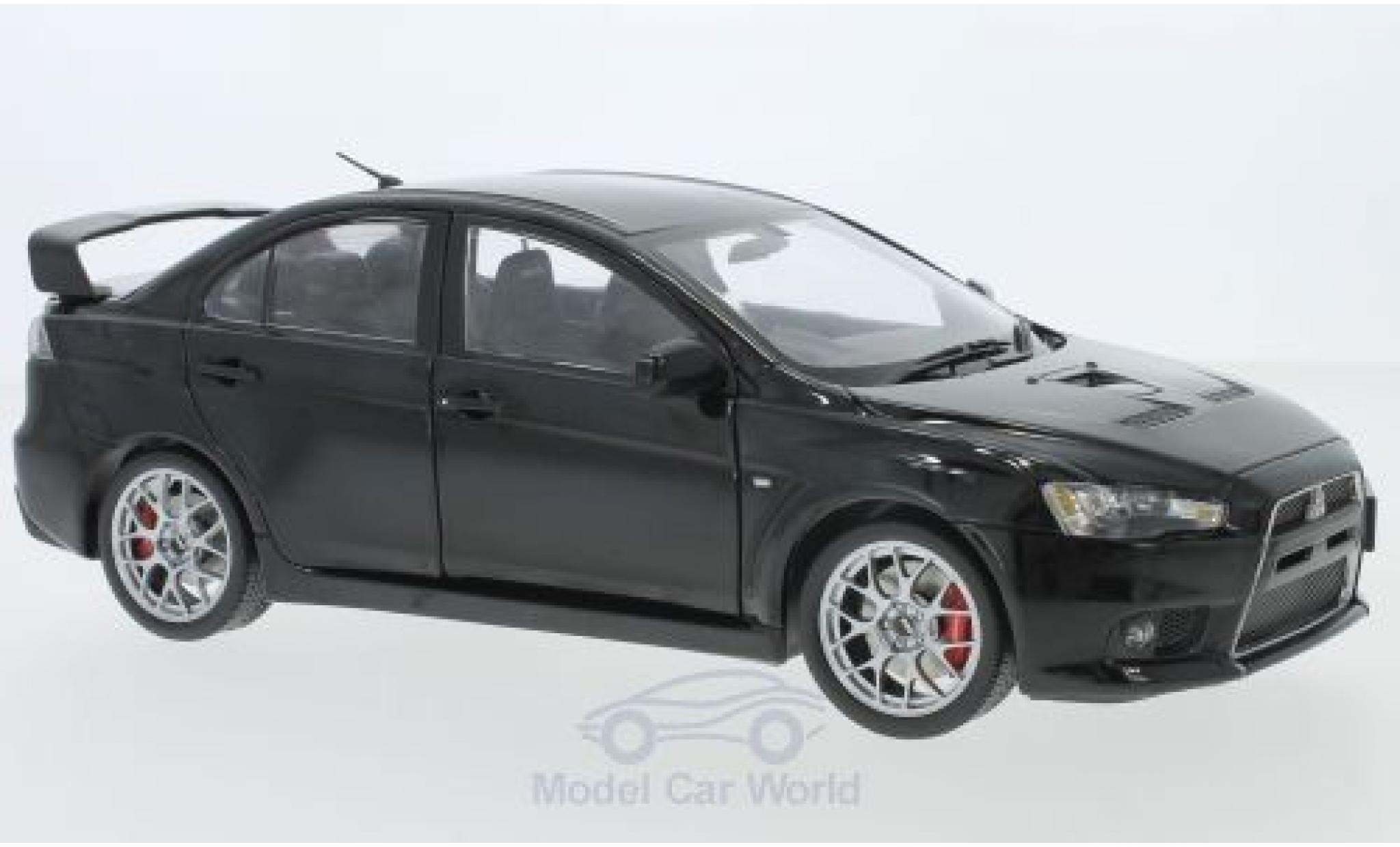 Mitsubishi Lancer 1/18 Paudi EVO X black RHD diecast model cars