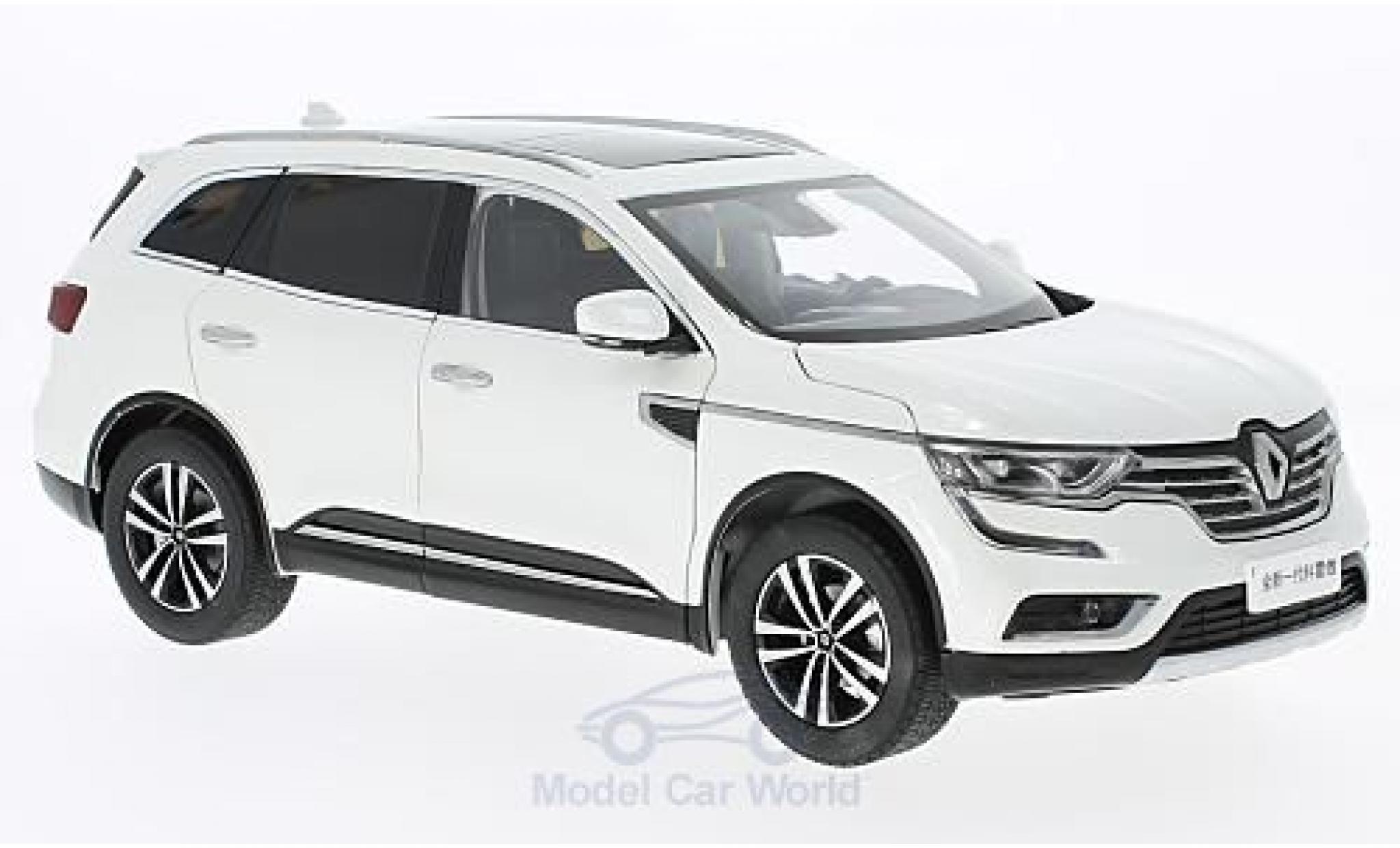 Renault Koleos 1/18 Paudi white 2016 ohne Vitrine diecast model cars