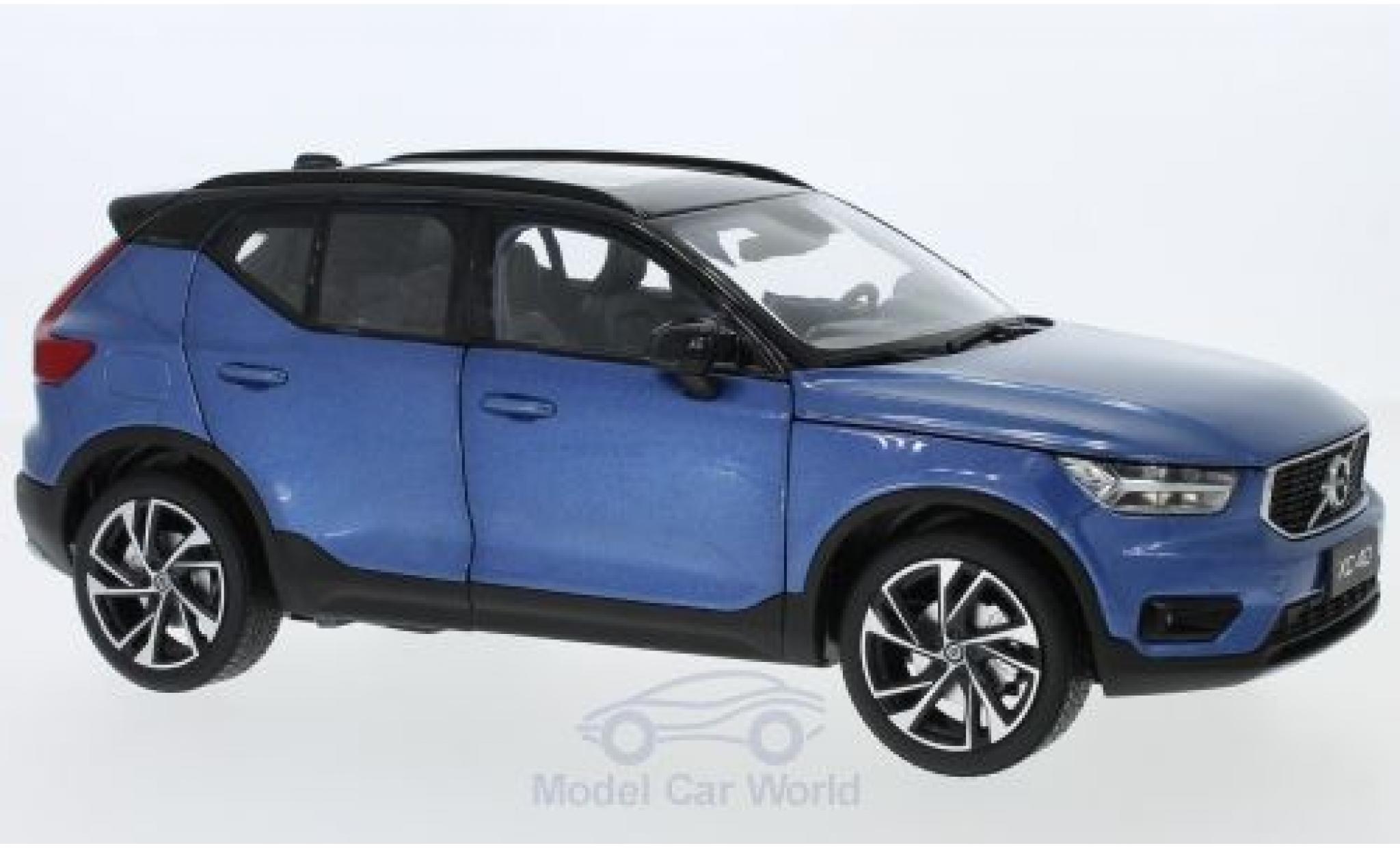 Volvo XC 1/18 Paudi 40 metallic blue 2018 diecast model cars