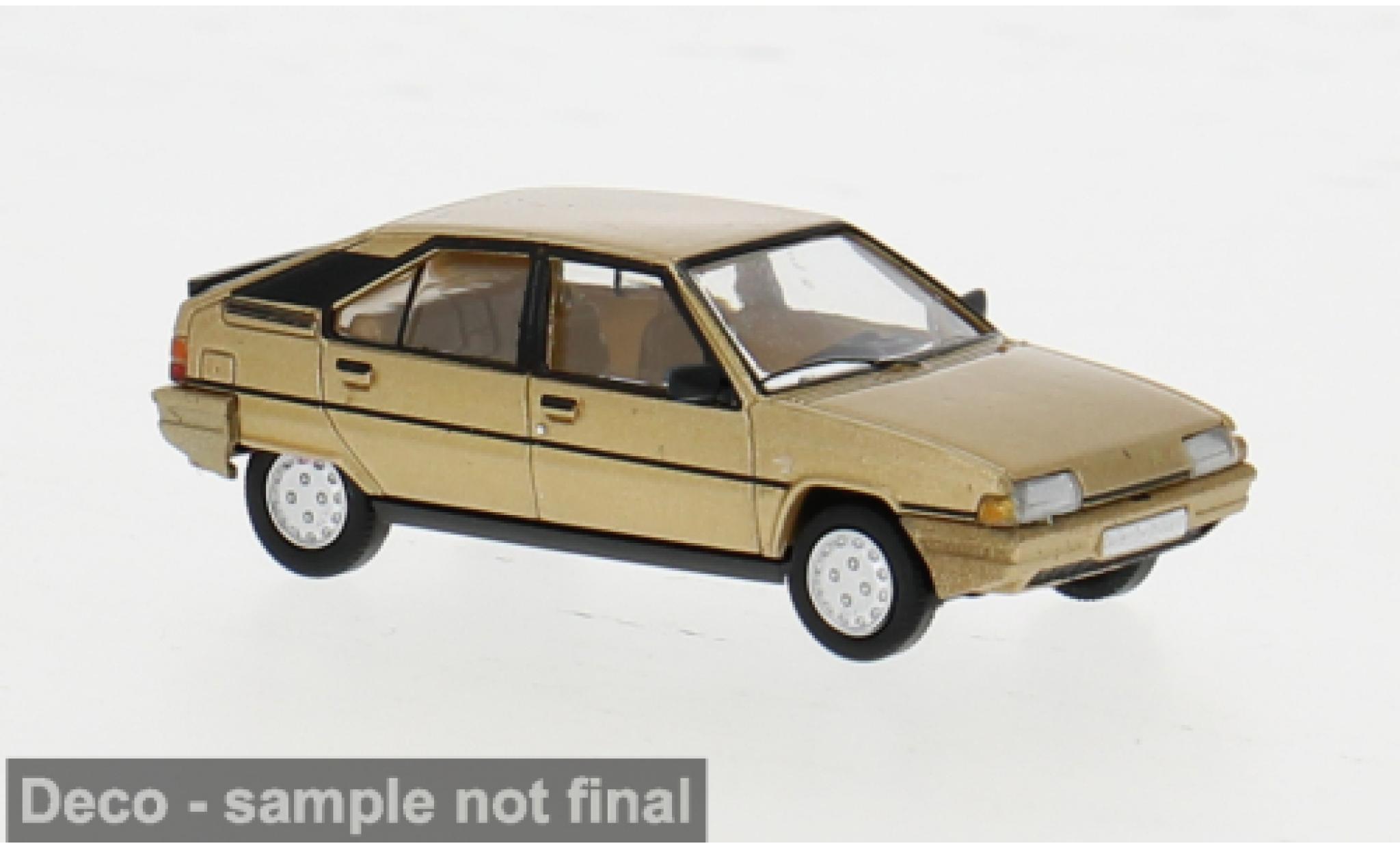Citroen BX 1/87 PCX87 gold 1982 1:87 diecast model cars