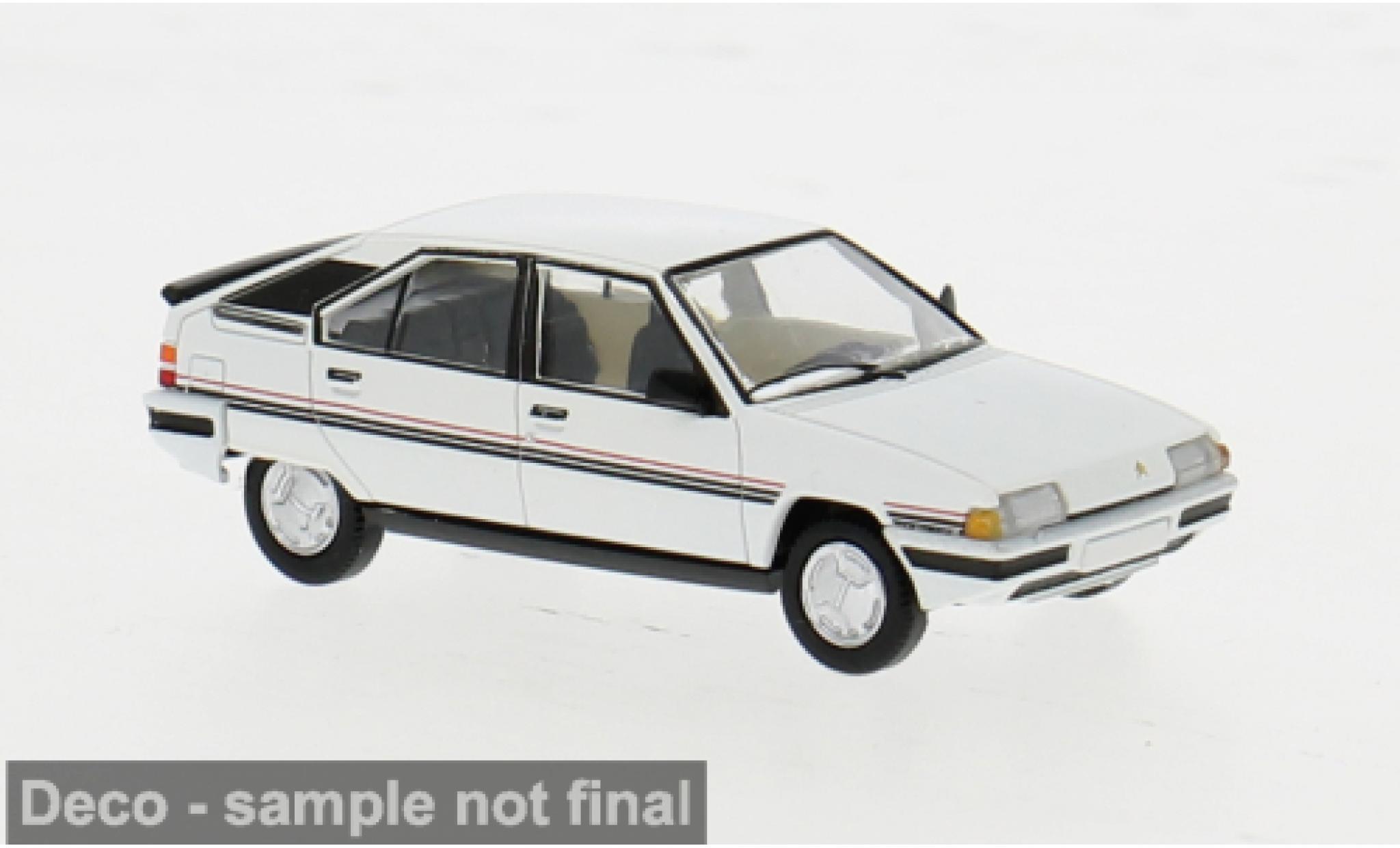 Citroen BX 1/87 PCX87 white 1982 1:87 diecast model cars