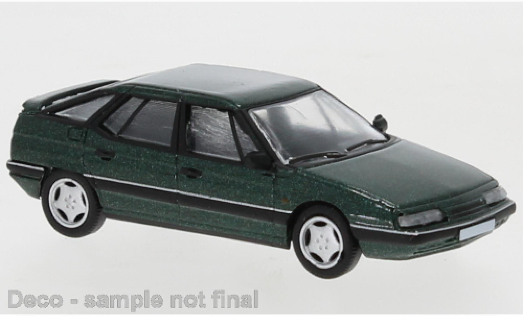 Citroen XM 1/87 PCX87 metallic green 1989 diecast model cars
