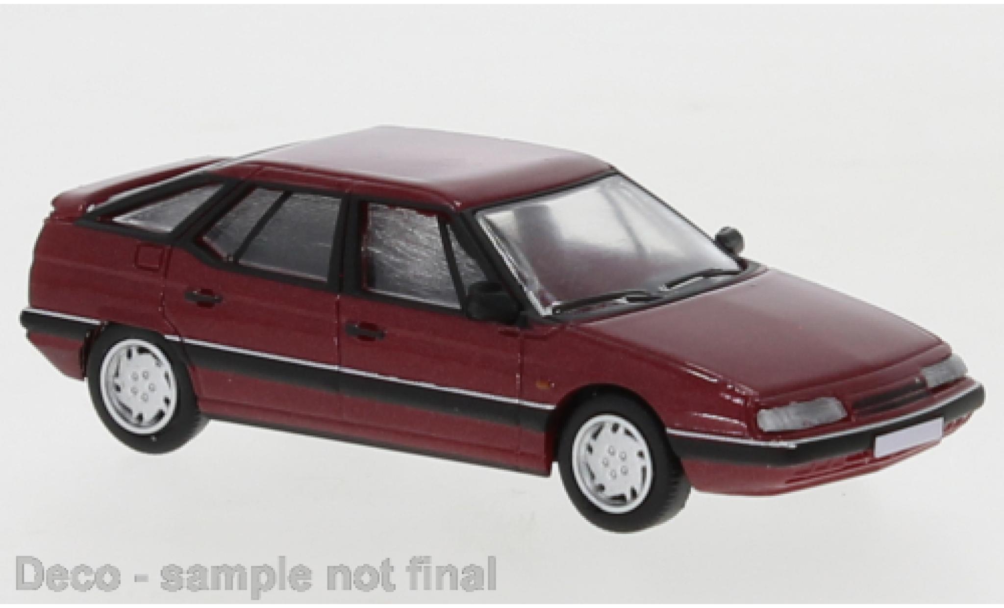 Citroen XM 1/87 PCX87 metallic red 1989 diecast model cars