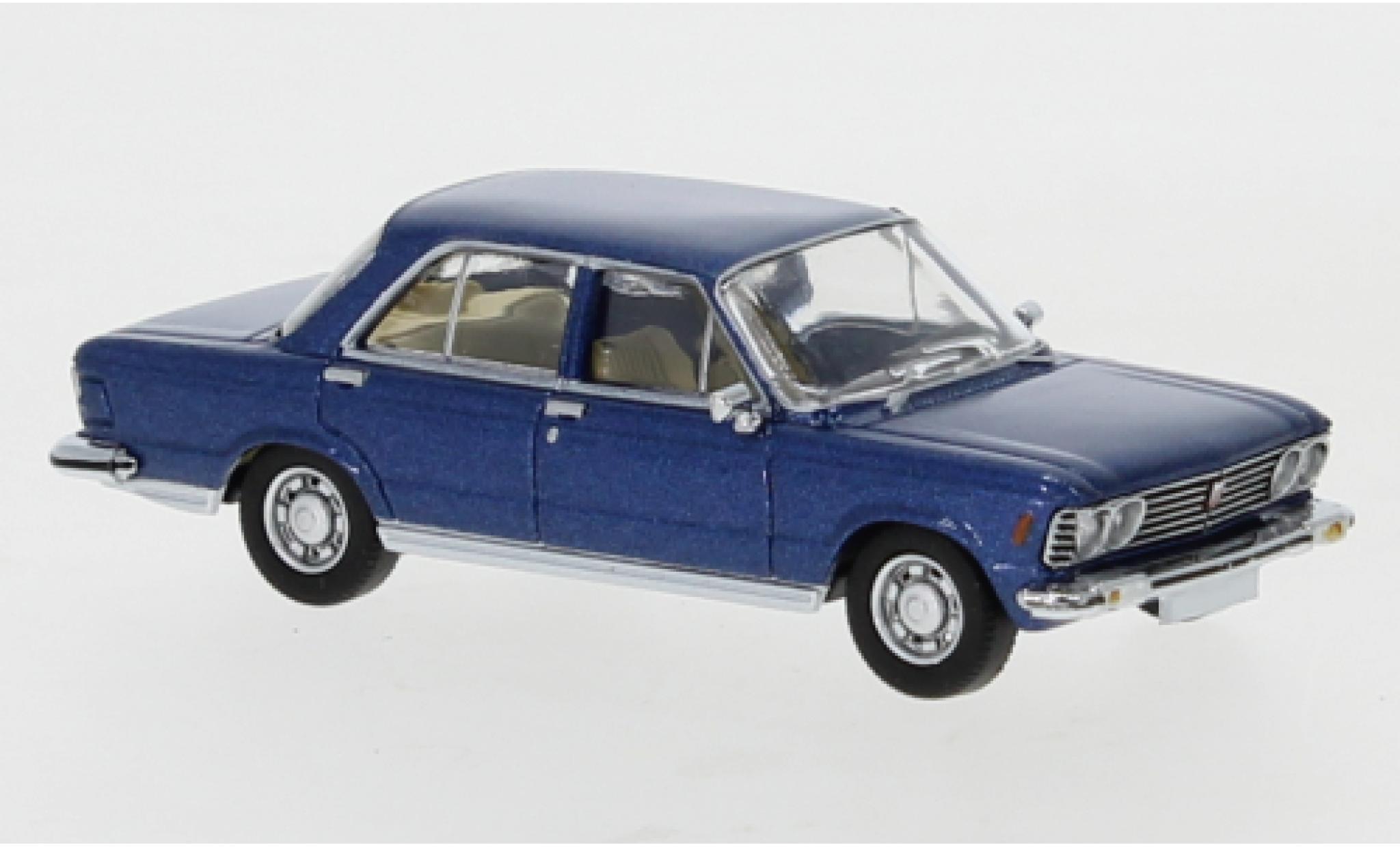 Fiat 130 1/87 PCX87 metallic blue 1969 diecast model cars