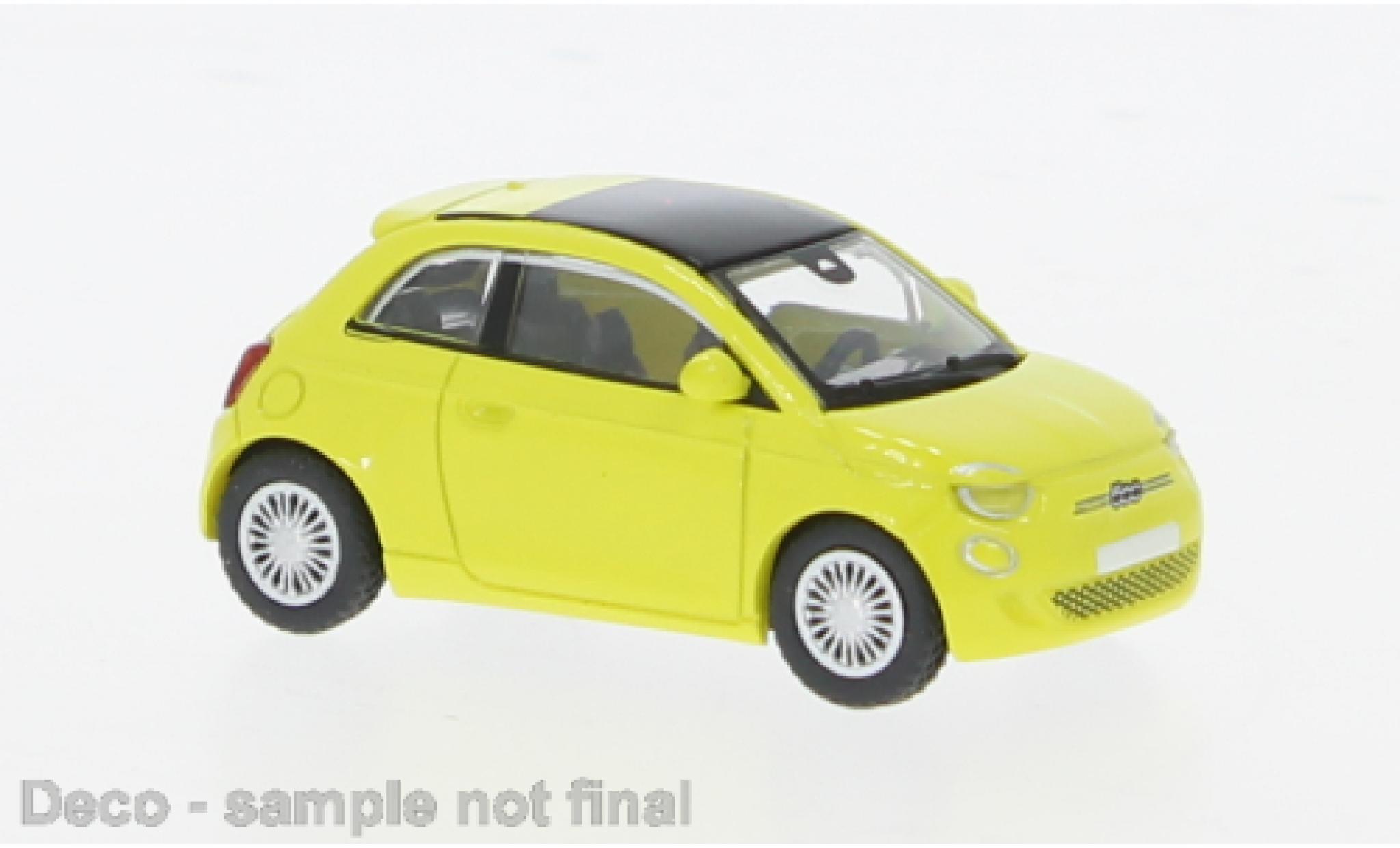 Fiat 500 1/87 PCX87 e yellow 2022 1:87 diecast model cars