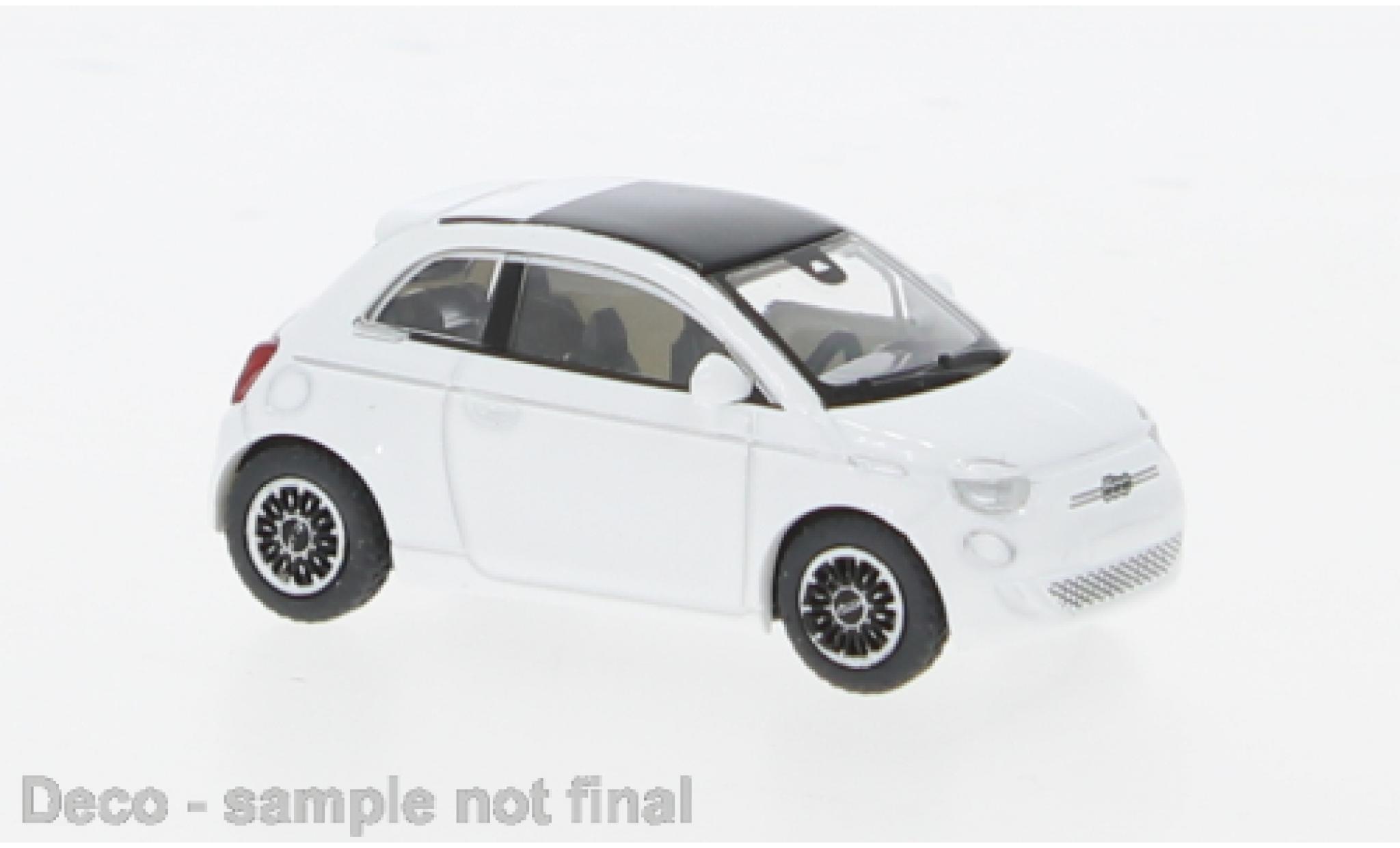 Fiat 500 1/87 PCX87 e white 2022 1:87 diecast model cars