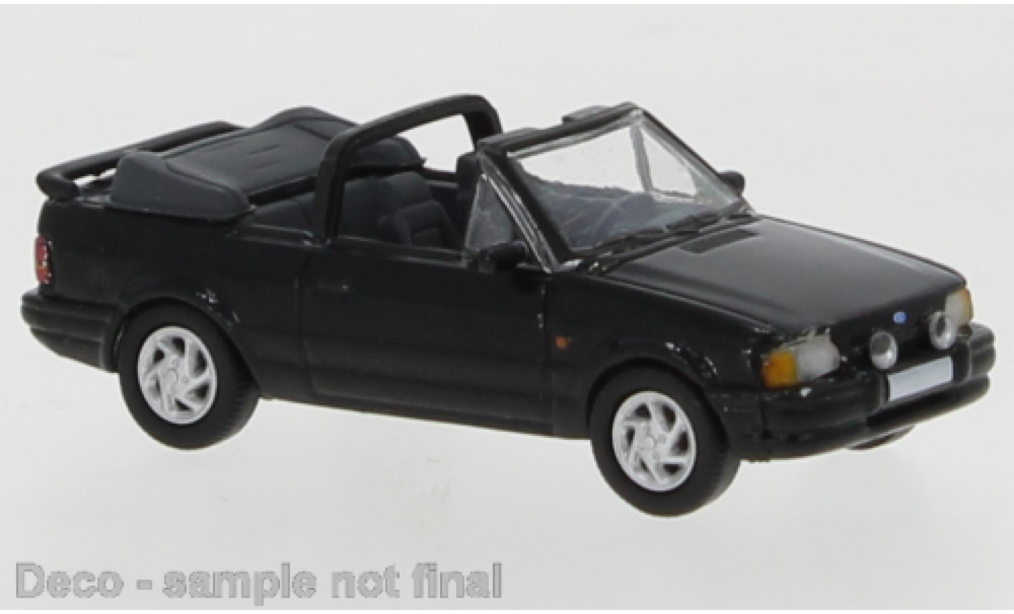 Ford Escort 1/87 PCX87 IV Convertible black 1986 diecast model cars