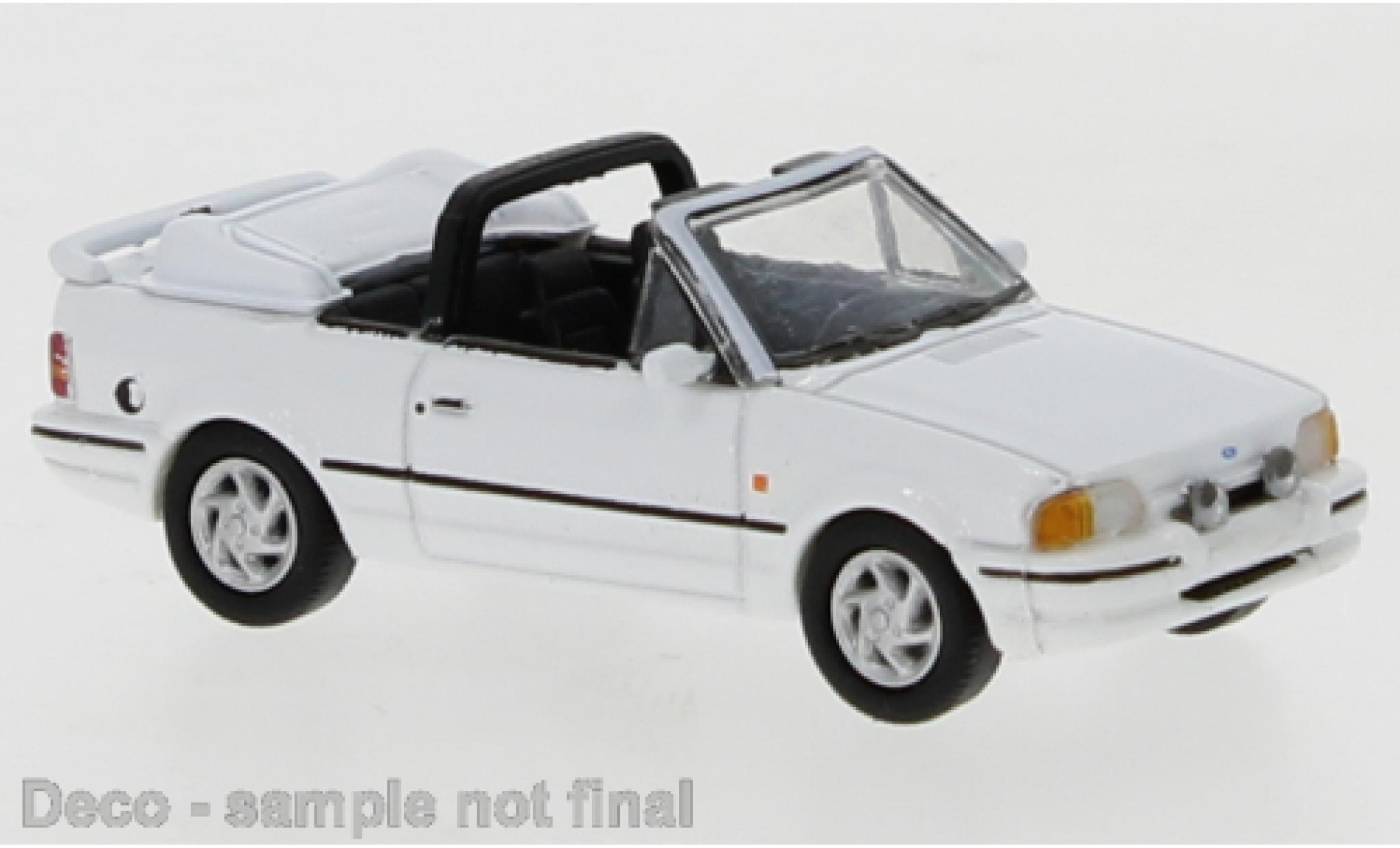 Ford Escort 1/87 PCX87 IV Convertible white 1986 diecast model cars