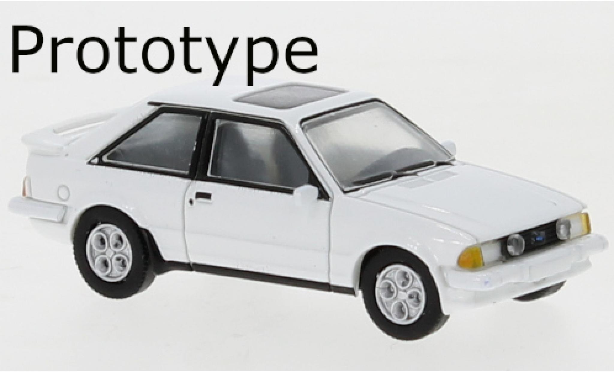 Ford Escort 1/87 PCX87 MK III XR3 white 1981 diecast model cars
