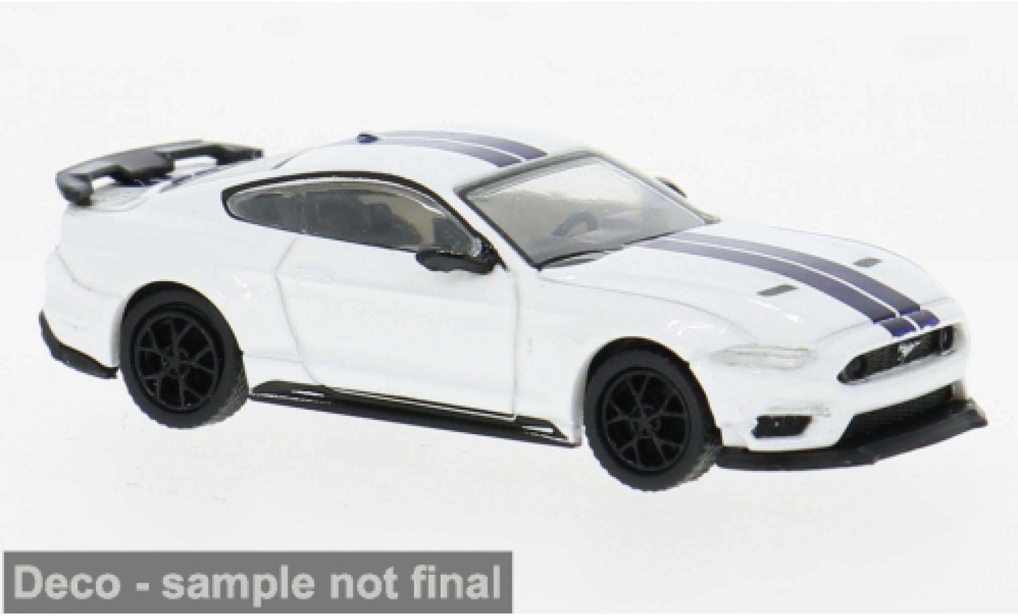 Ford Mustang 1/87 PCX87 VI Mach I white/blue 2020 1:87 diecast model cars