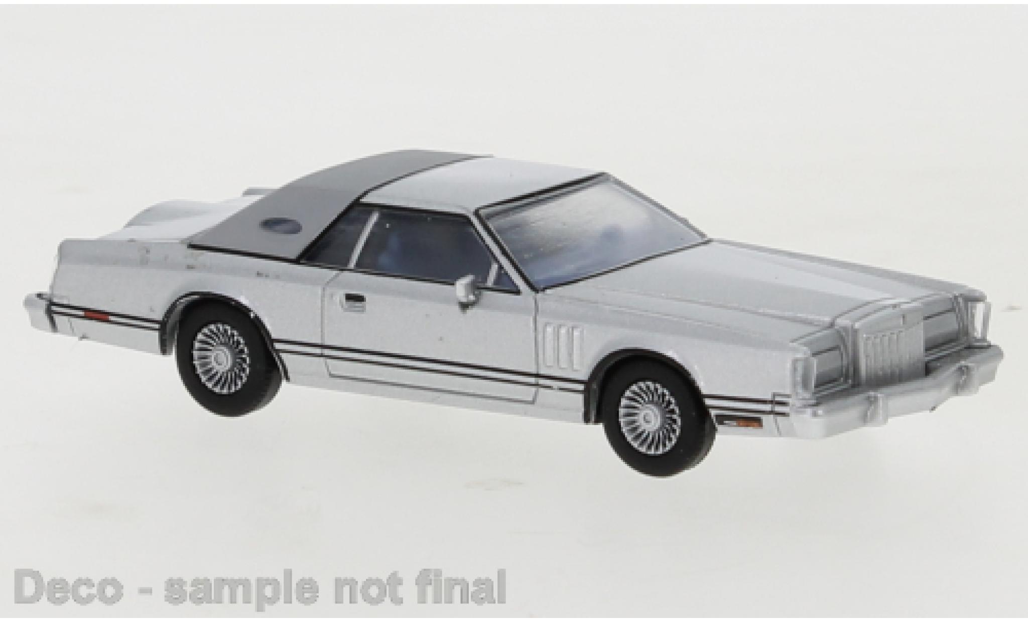 Lincoln Continental 1/87 PCX87 Mark V grey/matt-grey 1977 Exklusiv f&uuml;r Model Car World diecast model cars