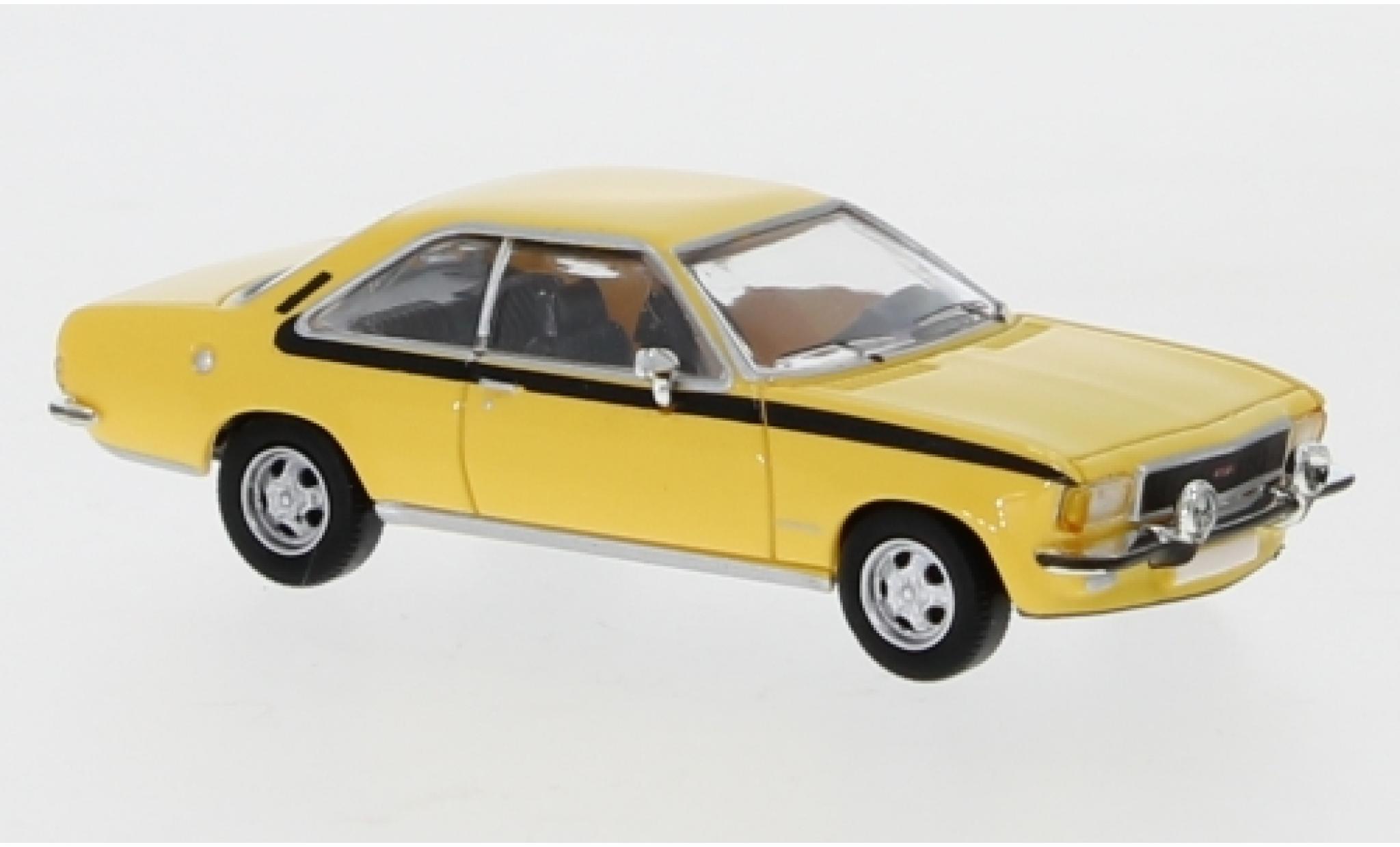 Opel Commodore 1/87 PCX87 B Coupe yellow 1972 diecast model cars