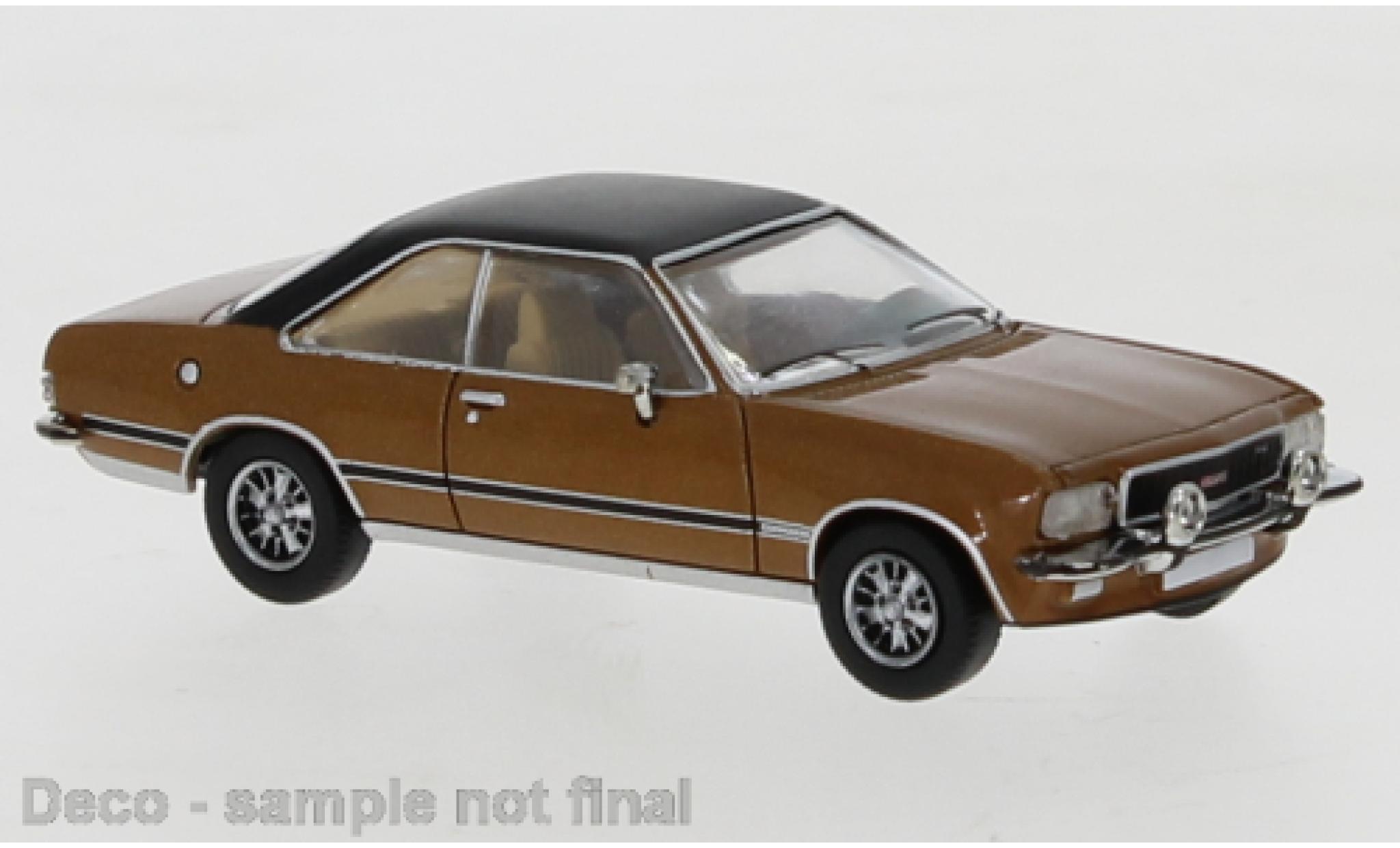 Opel Commodore 1/87 PCX87 B Coupe metallic brown/matt-black 1972 diecast model cars