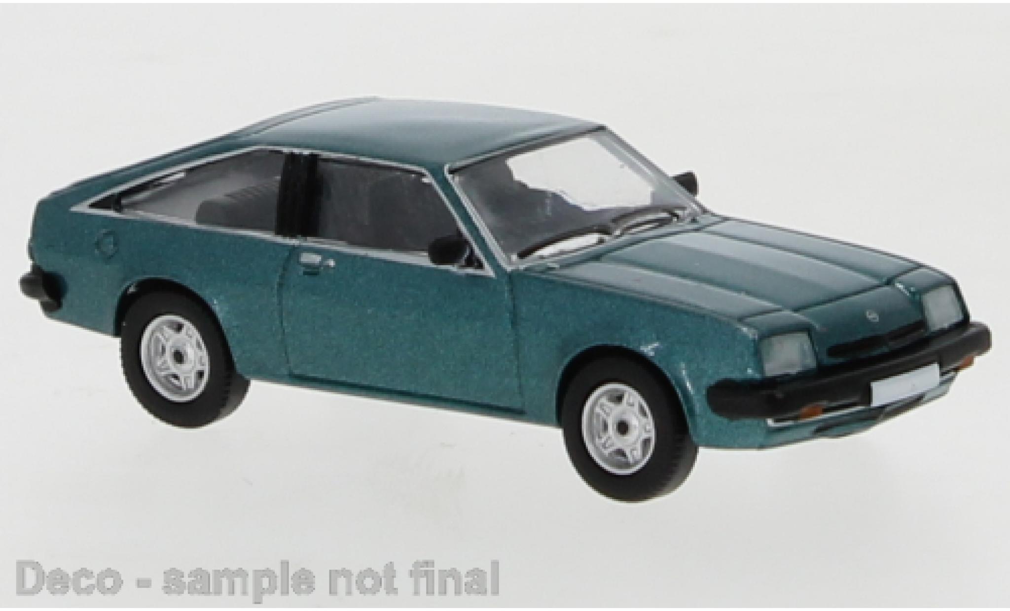 Opel Manta 1/87 PCX87 B CC metallic green 1980 diecast model cars