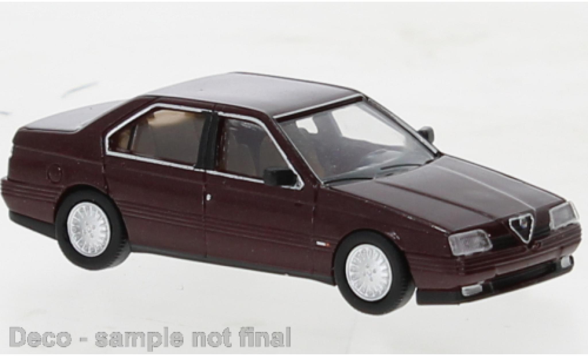 Alfa Romeo 164 1/87 PCX87 metallise red fonc&eacute; 1987 diecast model cars