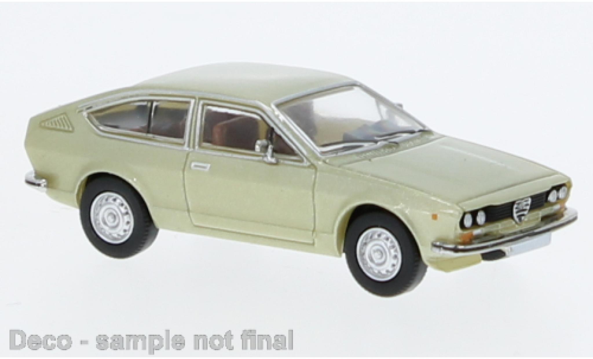 Alfa Romeo Alfetta 1/87 PCX87 GT metallise la chaux 1974 diecast model cars