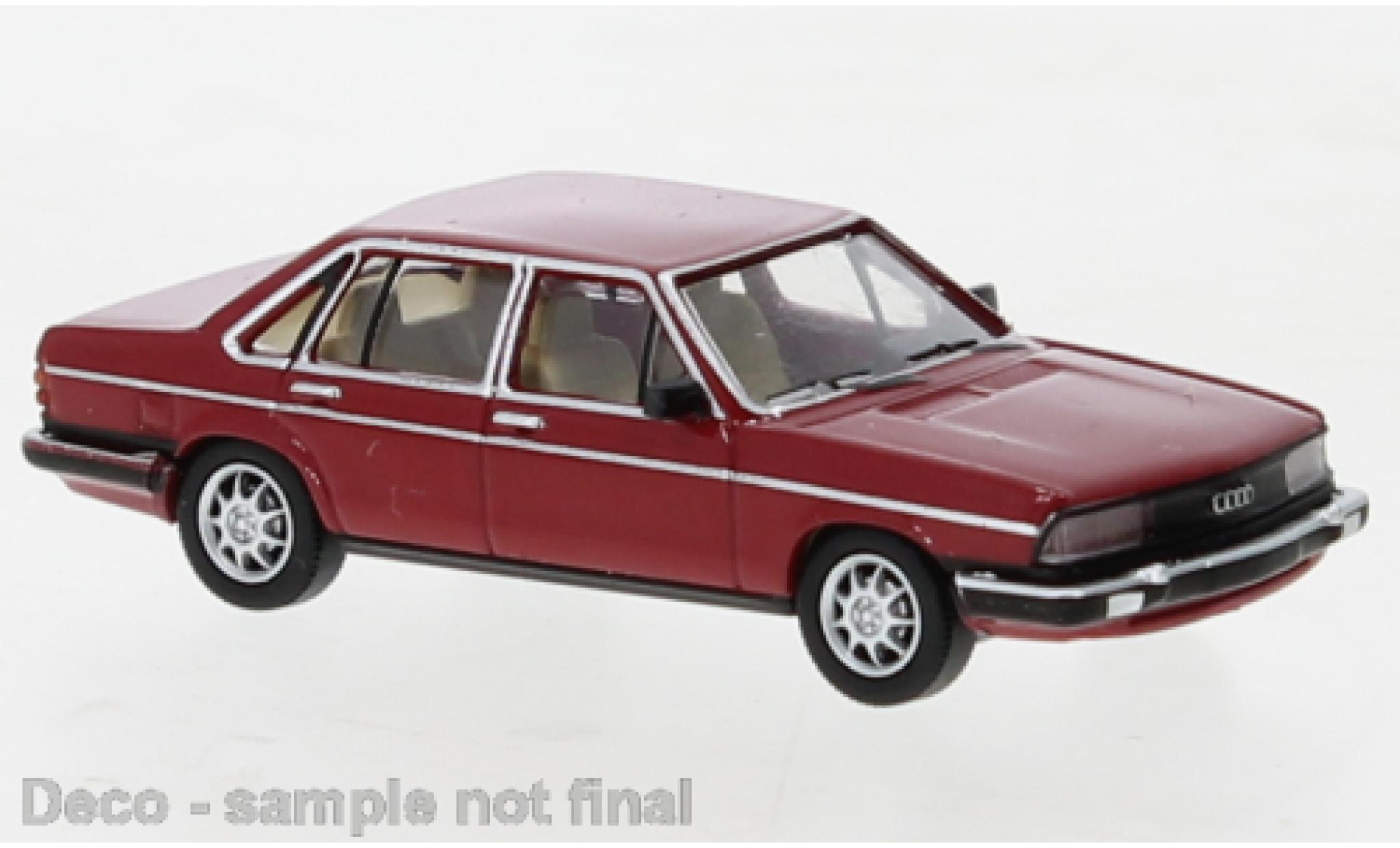 Audi 100 1/87 PCX87 (C2) red fonc&eacute; 1979 diecast model cars