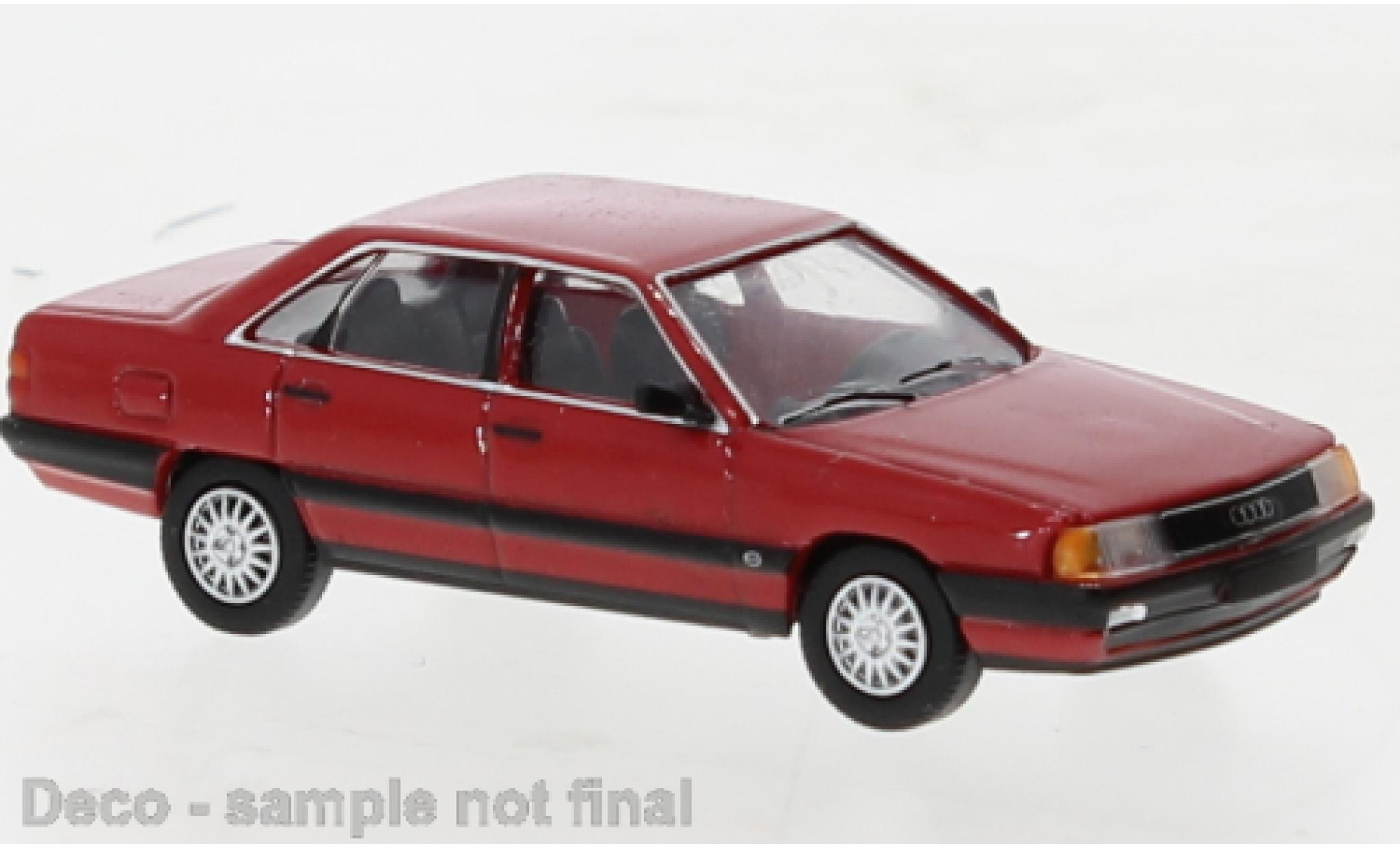 Audi 100 1/87 PCX87 (C3) red 1982 diecast model cars
