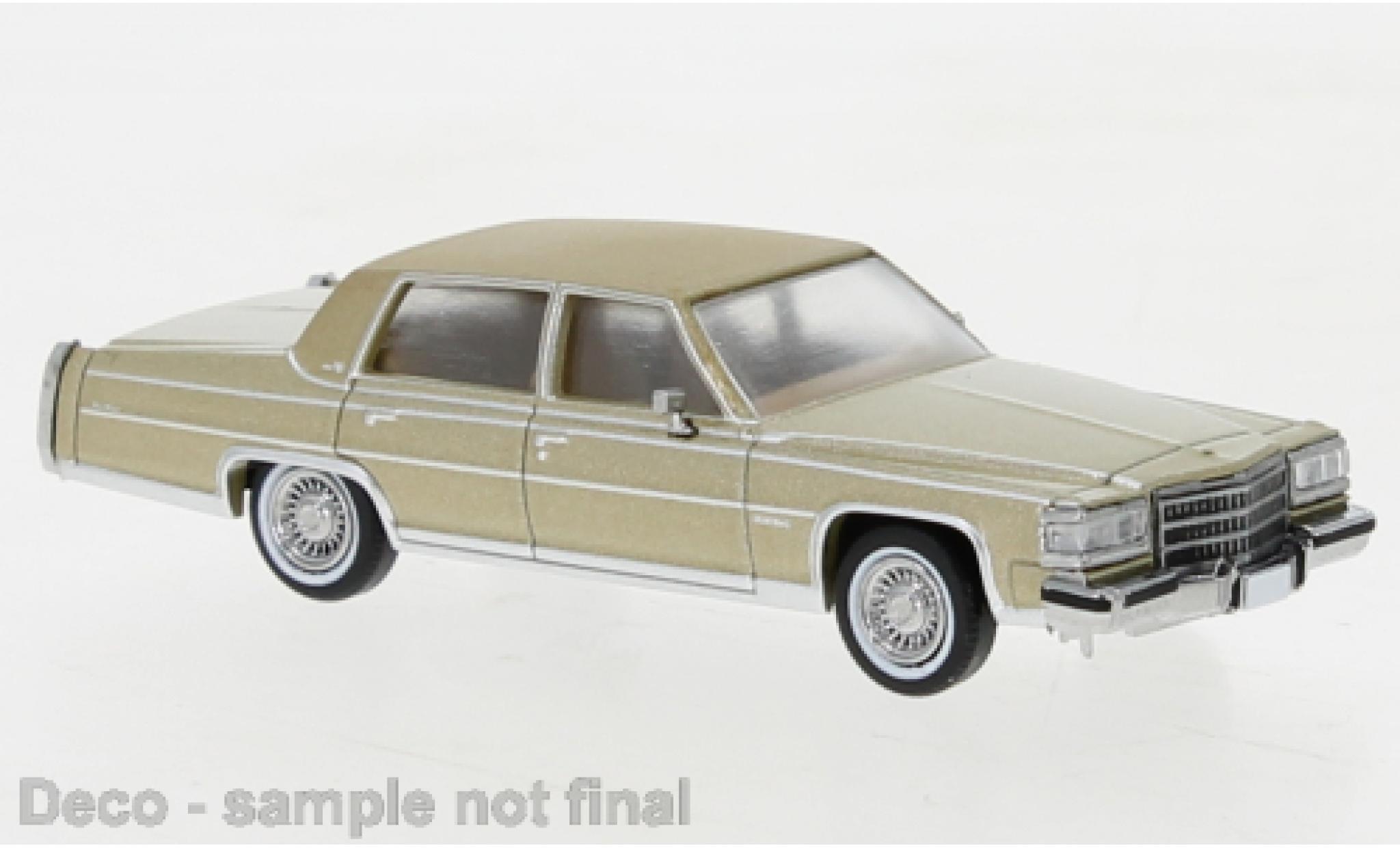 Cadillac Fleetwood 1/87 PCX87 Brougham metallise beige 1982 diecast model cars