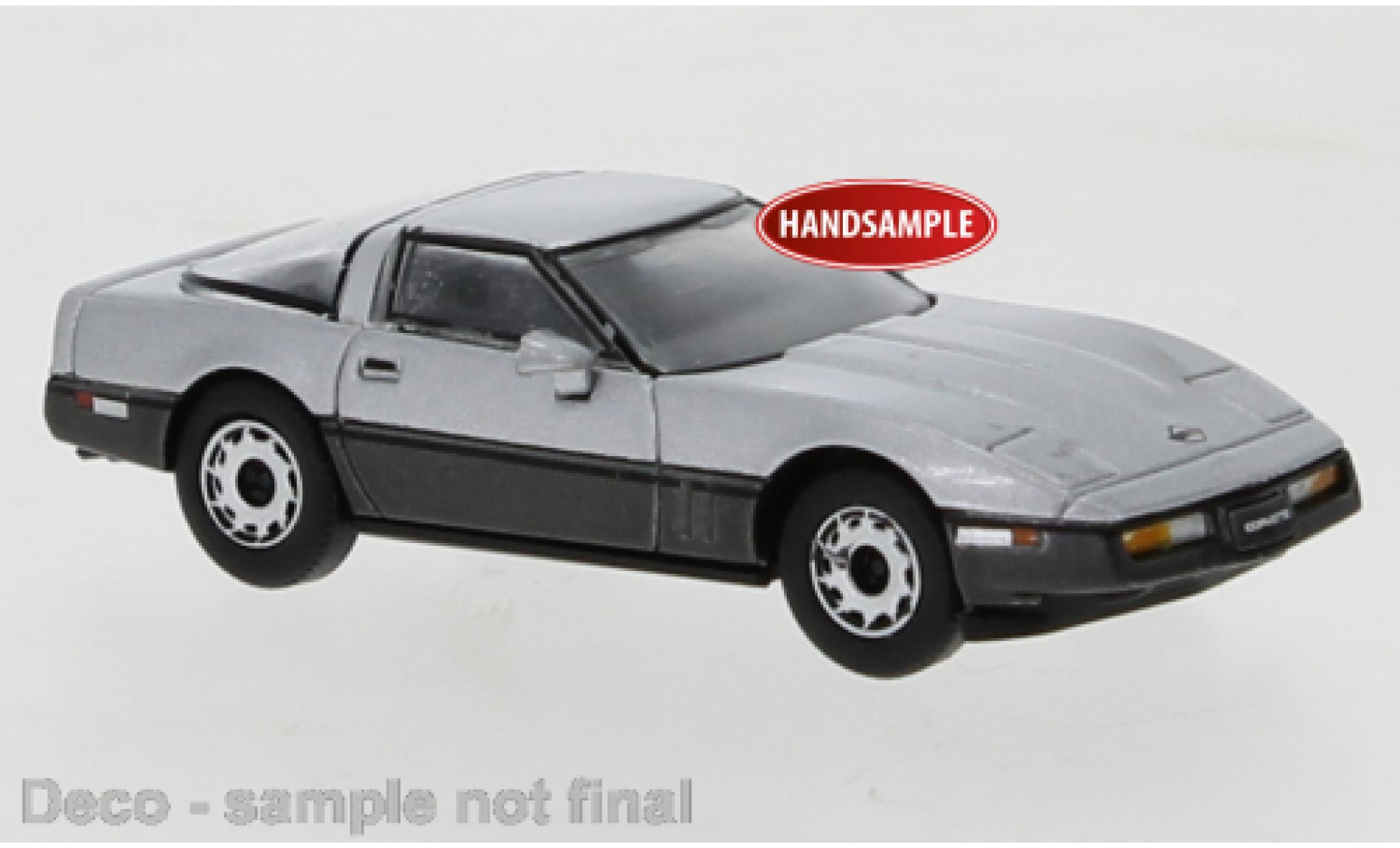Chevrolet Corvette 1/87 PCX87 C4 d/metallise grey 1984 diecast model cars