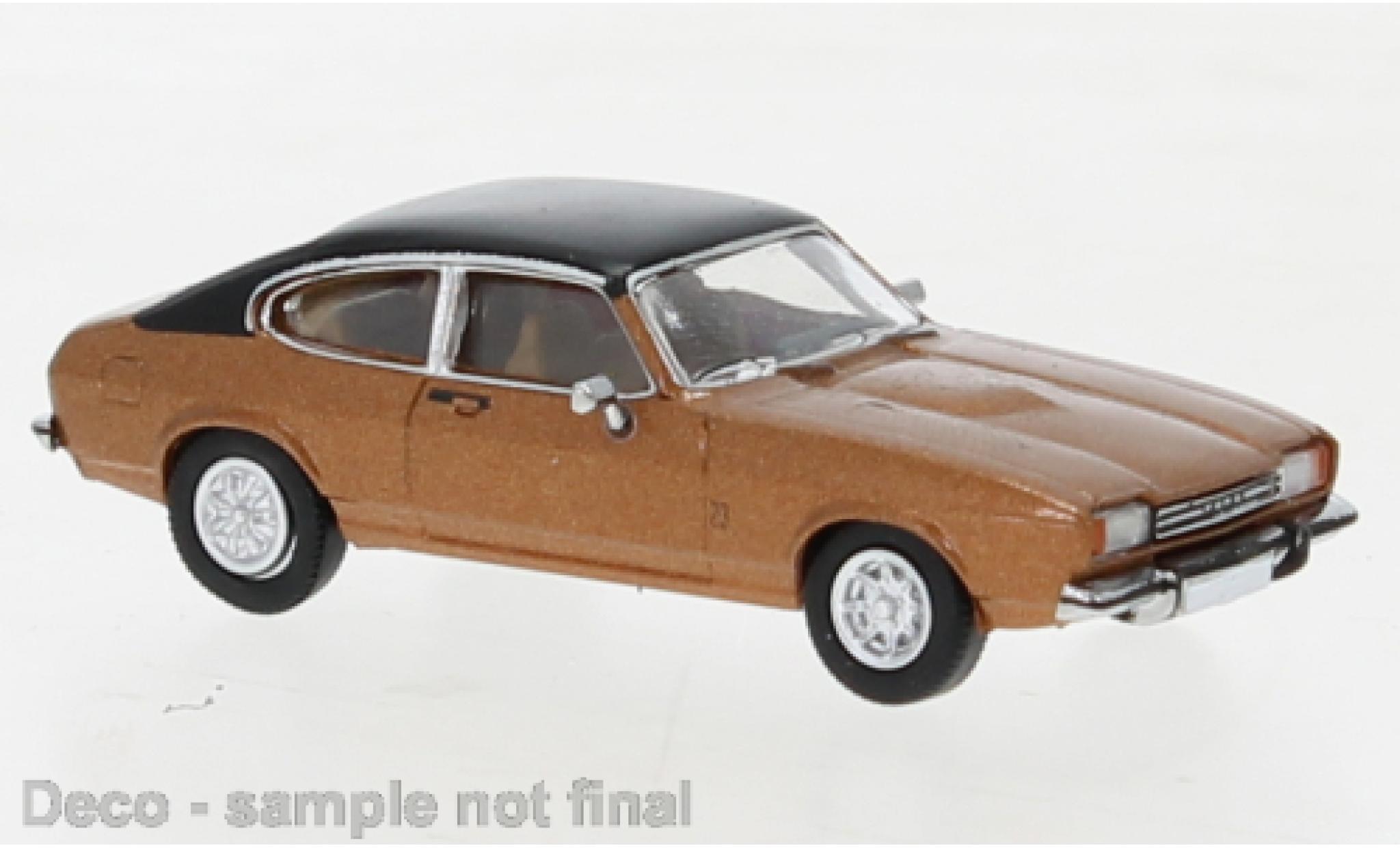 Ford Capri 1/87 PCX87 MK II metallise brown 1974 diecast model cars