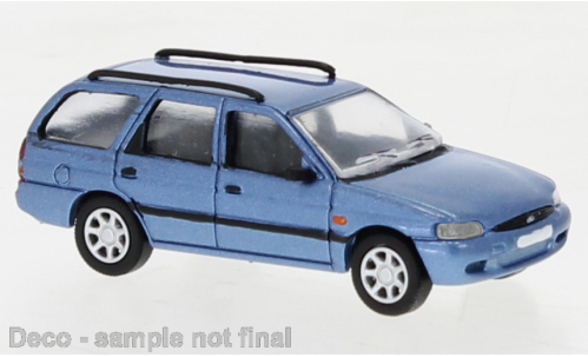 Ford Escort 1/87 PCX87 MK VII Turnier metallise blue 1995 diecast model cars