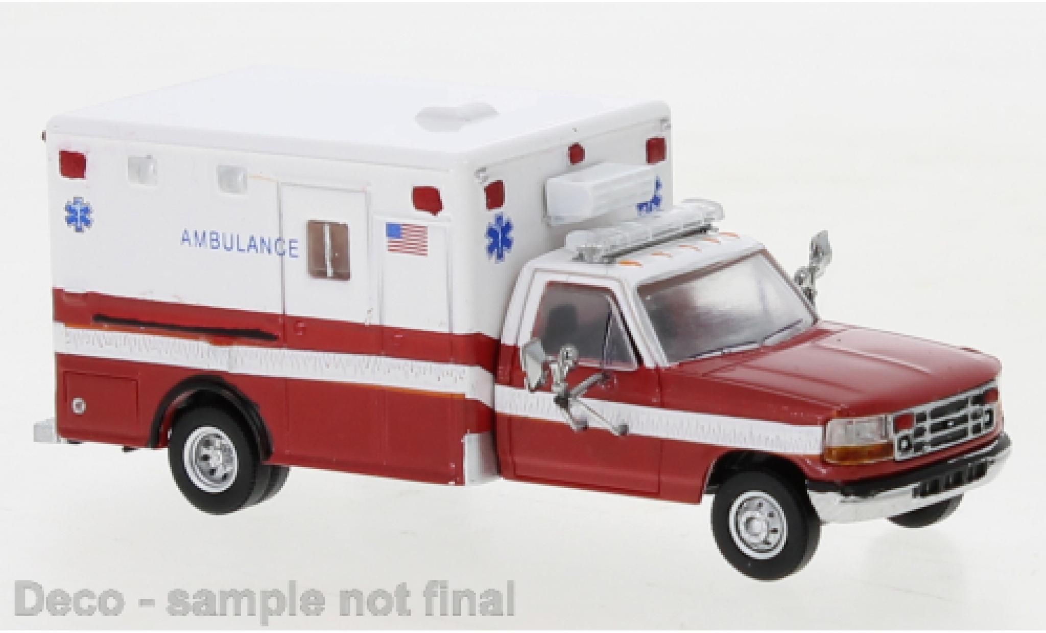 Ford F-350 1/87 PCX87 Horton Ambulance white/red 1997 diecast model cars
