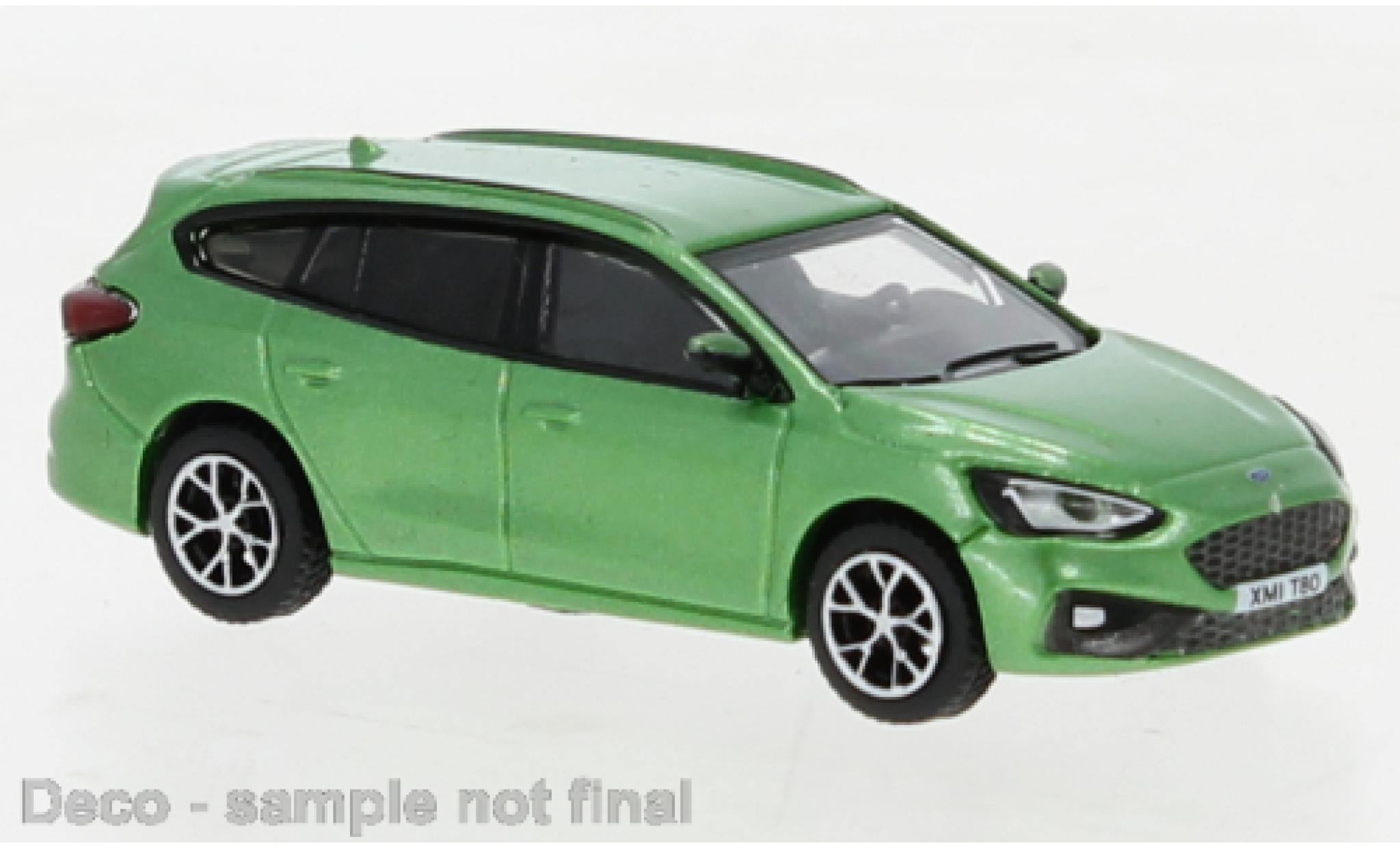 Ford Focus 1/87 PCX87 Turnier ST metallise green 2020 diecast model cars