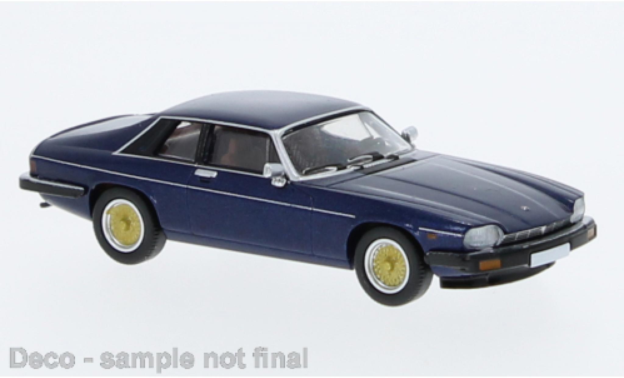 Jaguar XJ 1/87 PCX87 -S metallise blue fonc&eacute; 1981 diecast model cars