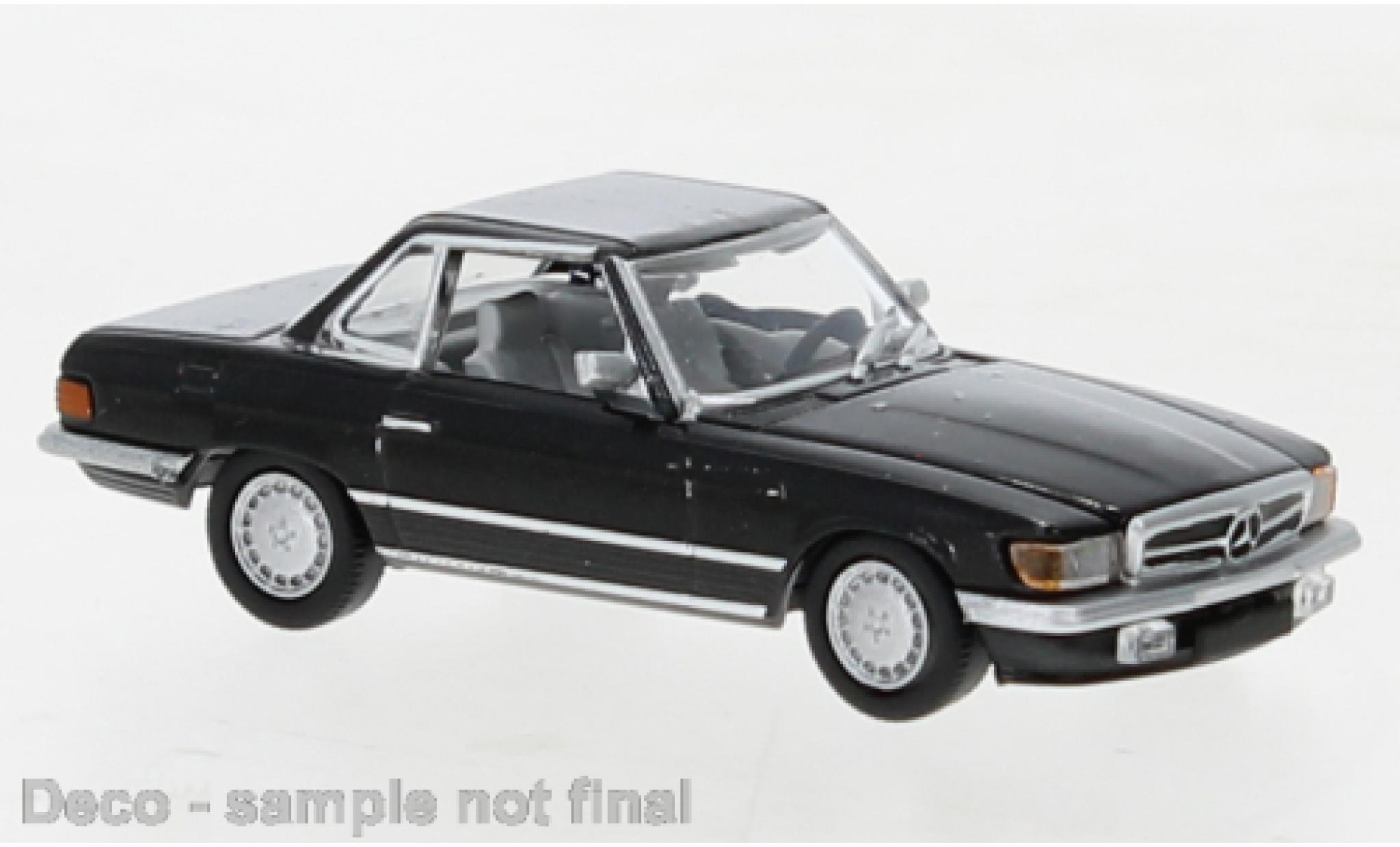 Mercedes Classe SL 1/87 PCX87 SL (R107) metallise black 1985 diecast model cars