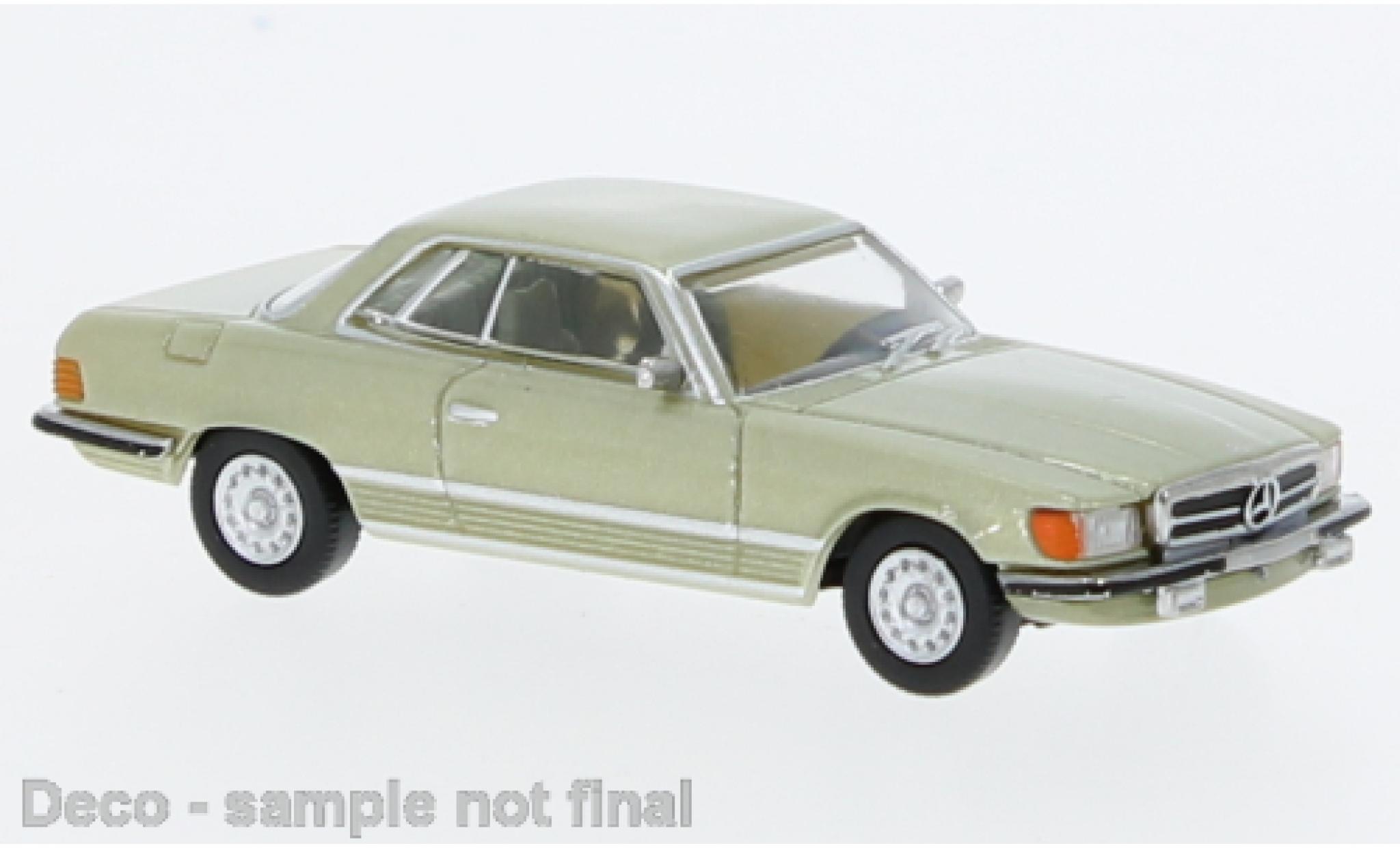 Mercedes Classe SL 1/87 PCX87 SLC (C107) metallise la chaux 1971 diecast model cars