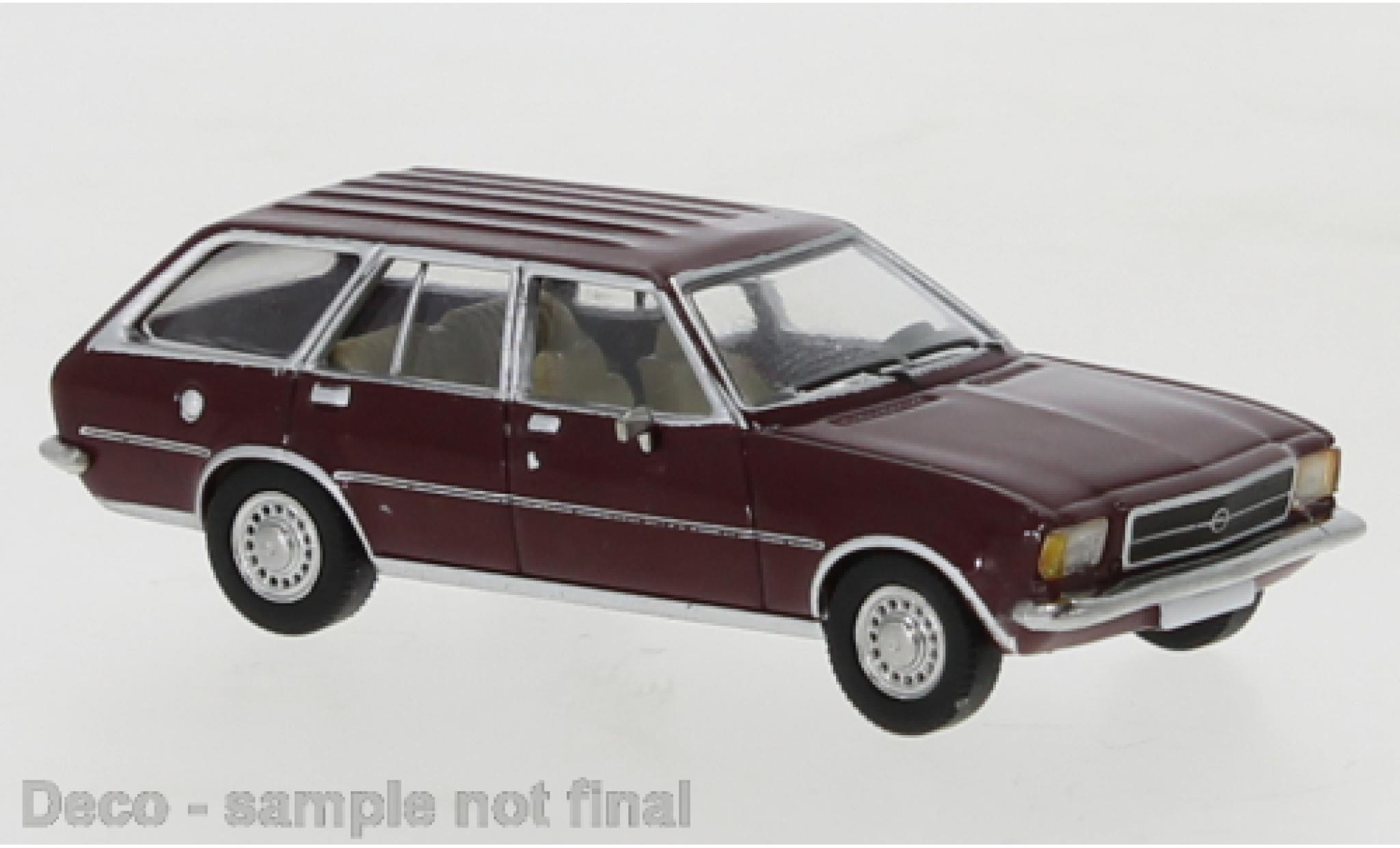 Opel Rekord 1/87 PCX87 D Caravan red 1972 diecast model cars