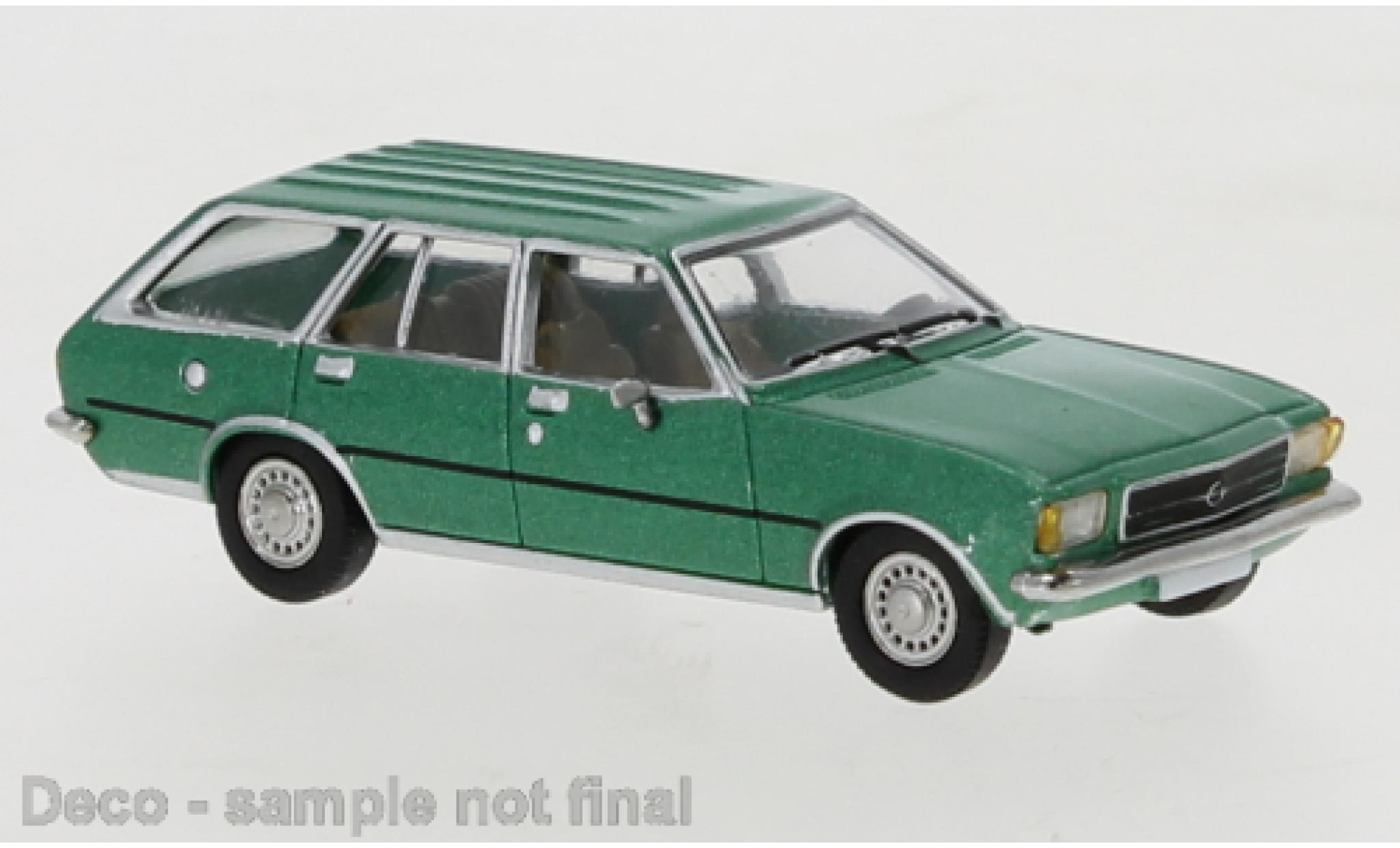 Opel Rekord 1/87 PCX87 D Caravan metallise green 1972 diecast model cars