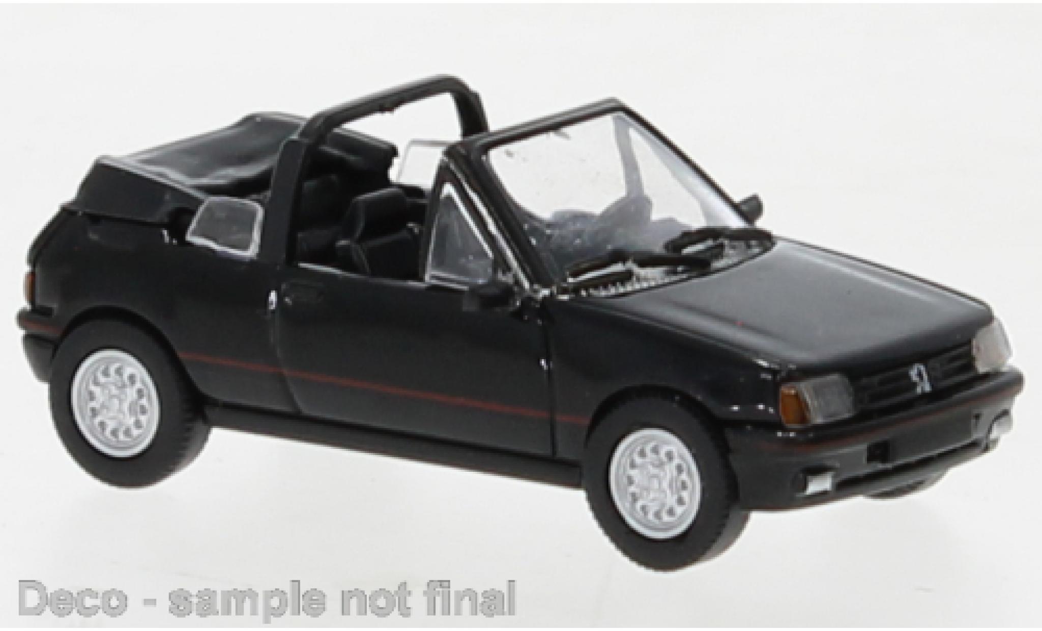 Peugeot 205 1/87 PCX87 cabriolet black 1986 diecast model cars