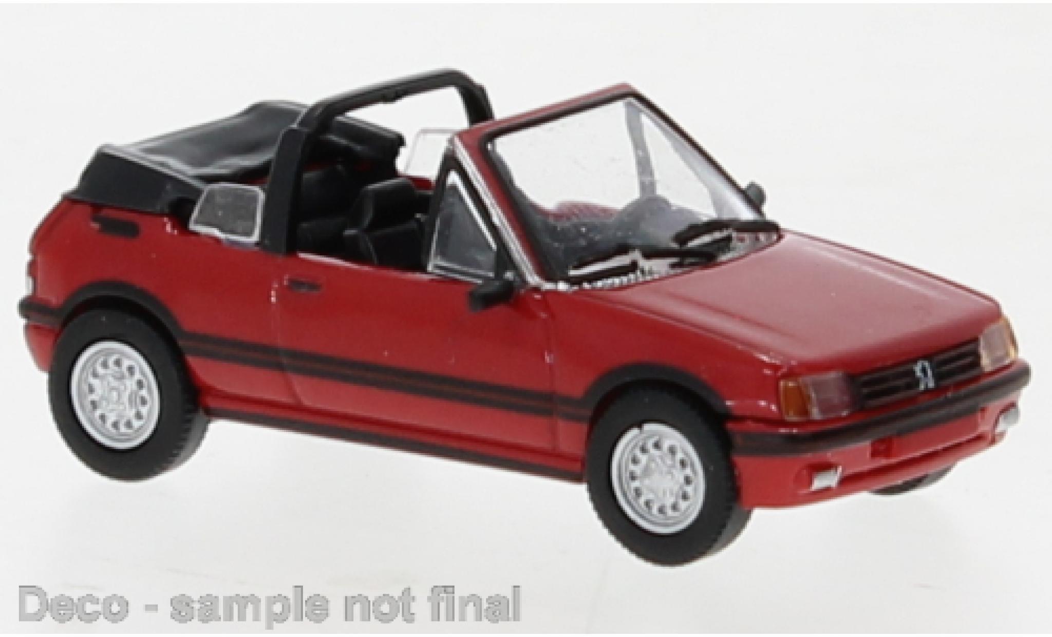 Peugeot 205 1/87 PCX87 cabriolet red 1986 diecast model cars