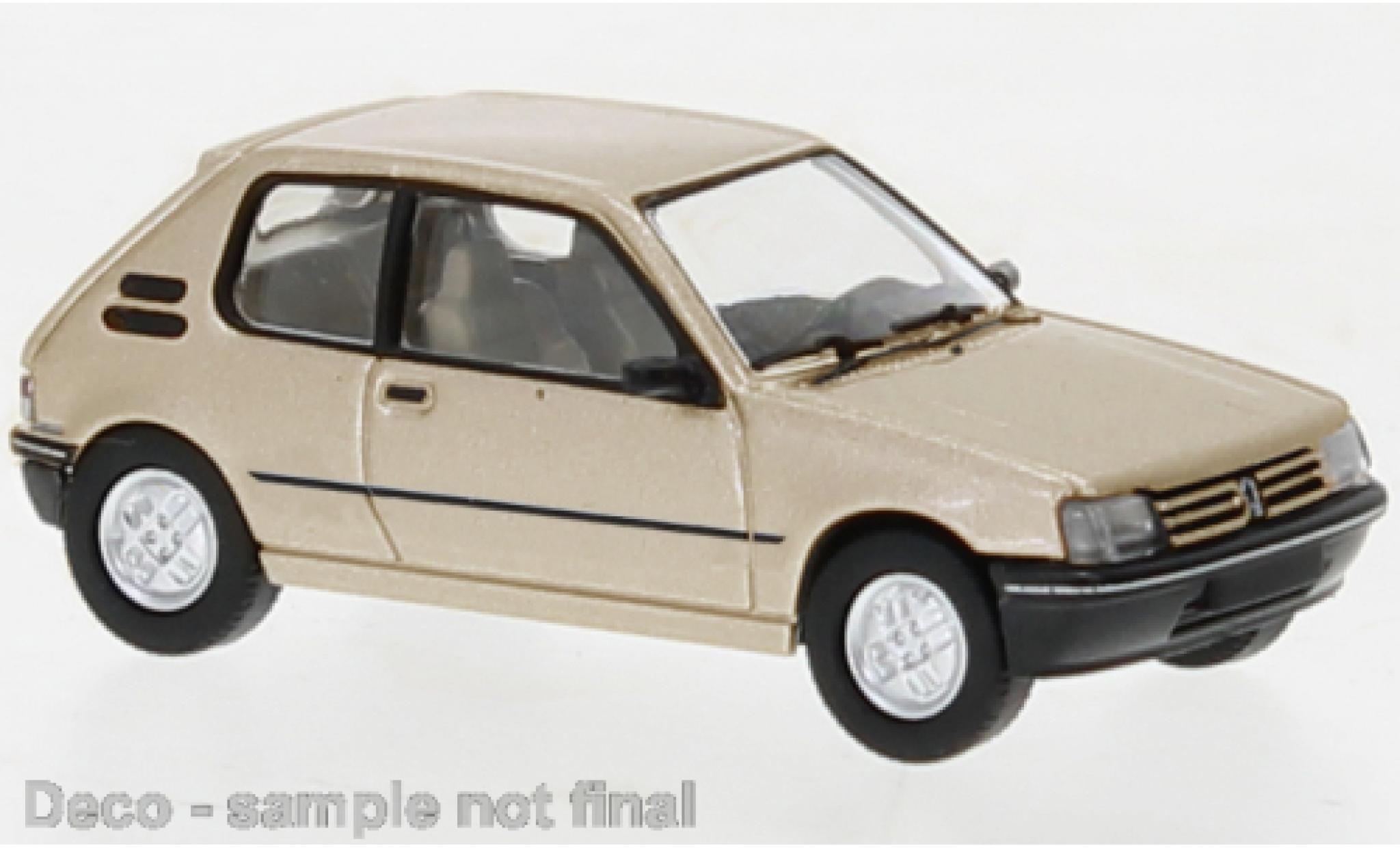 Peugeot 205 1/87 PCX87 metallise beige 1984 diecast model cars